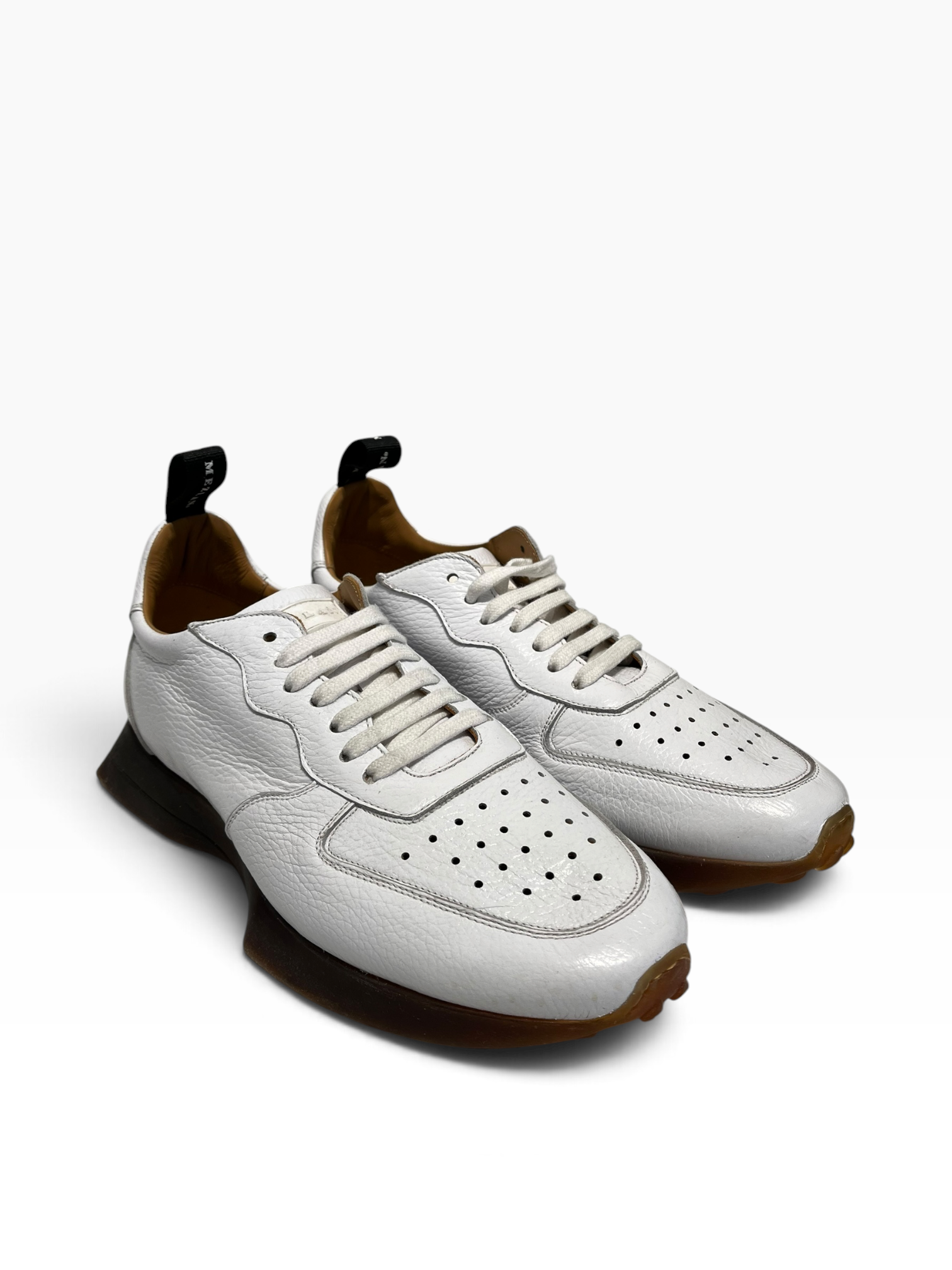 MEZLAN/Low-Sneakers/US 11/Leather/WHT/GERARDO WHT/GUM SOLE view 1
