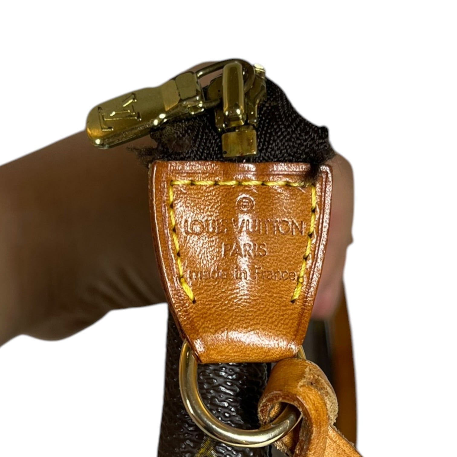 LOUIS VUITTON/Bag/Monogram/Leather/BRW/POCHETTE view 7
