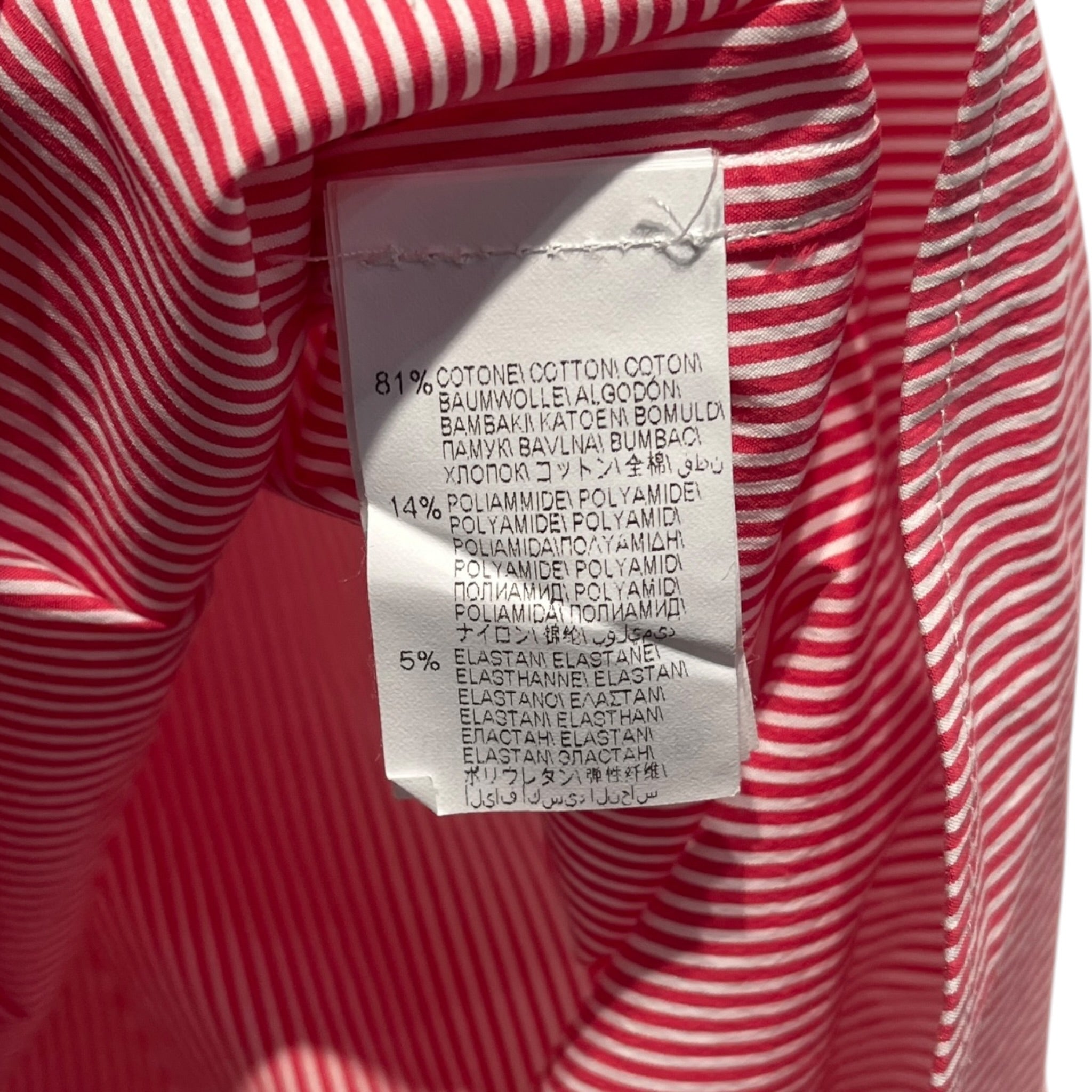 BRUNELLO CUCINELLI/LS Shirt/XXL/Cotton/RED/Open Coller/Stripe/Bright Red Basic Fit Stripes view 4