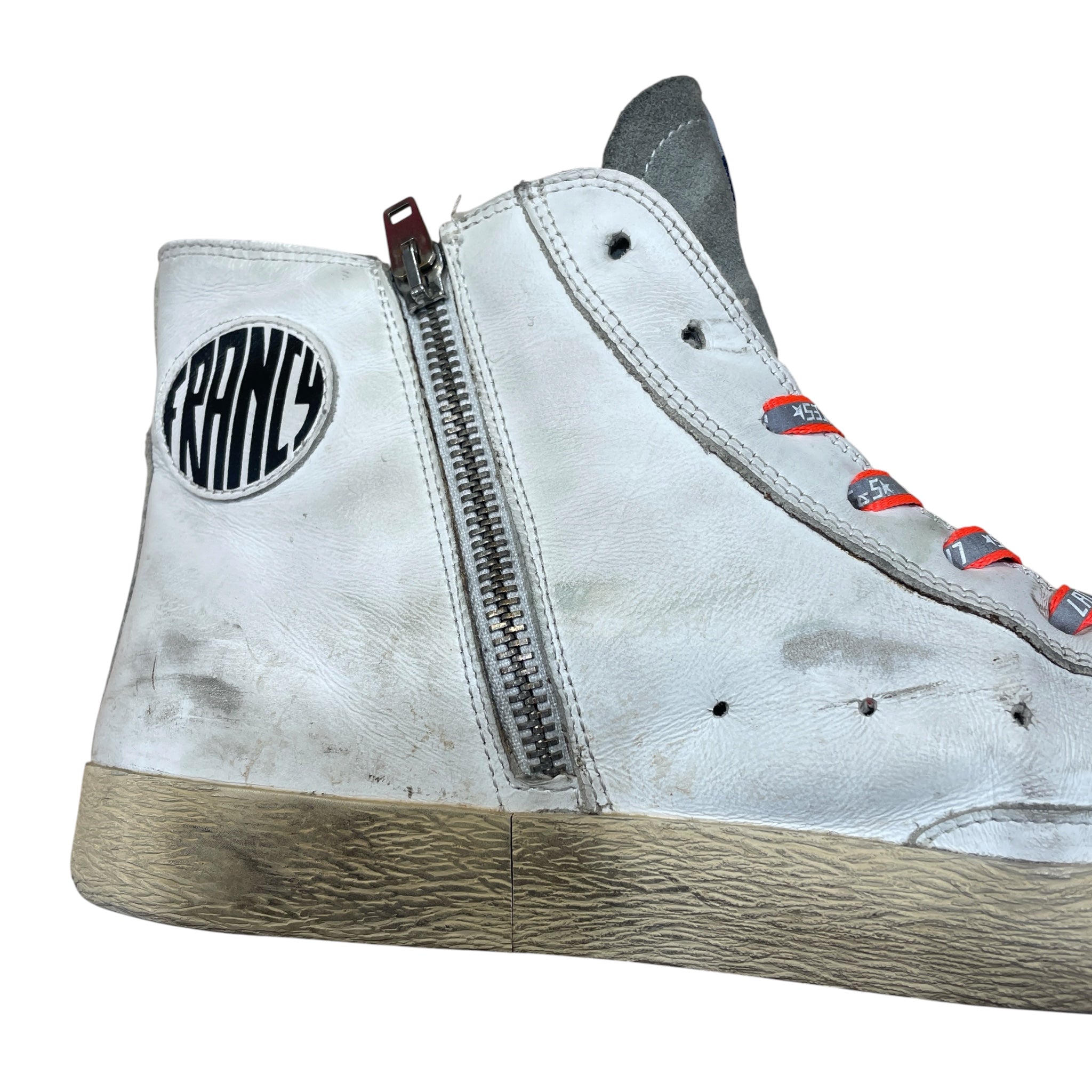 GOLDEN GOOSE/Hi-Sneakers/EU 43/Cotton/WHT/francy view 6