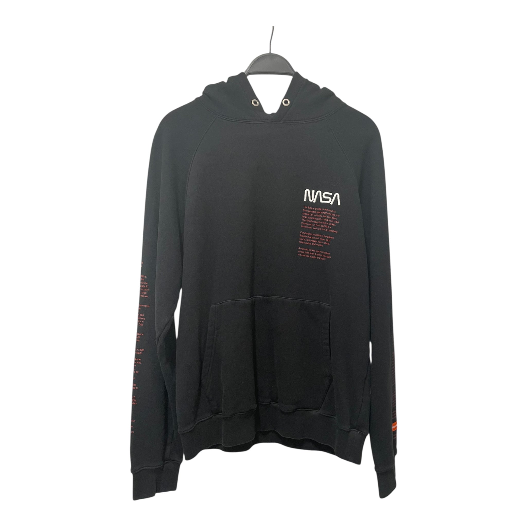 HERON PRESTON/Hoodie/Graphic/Cotton/BLK/nasa view 1