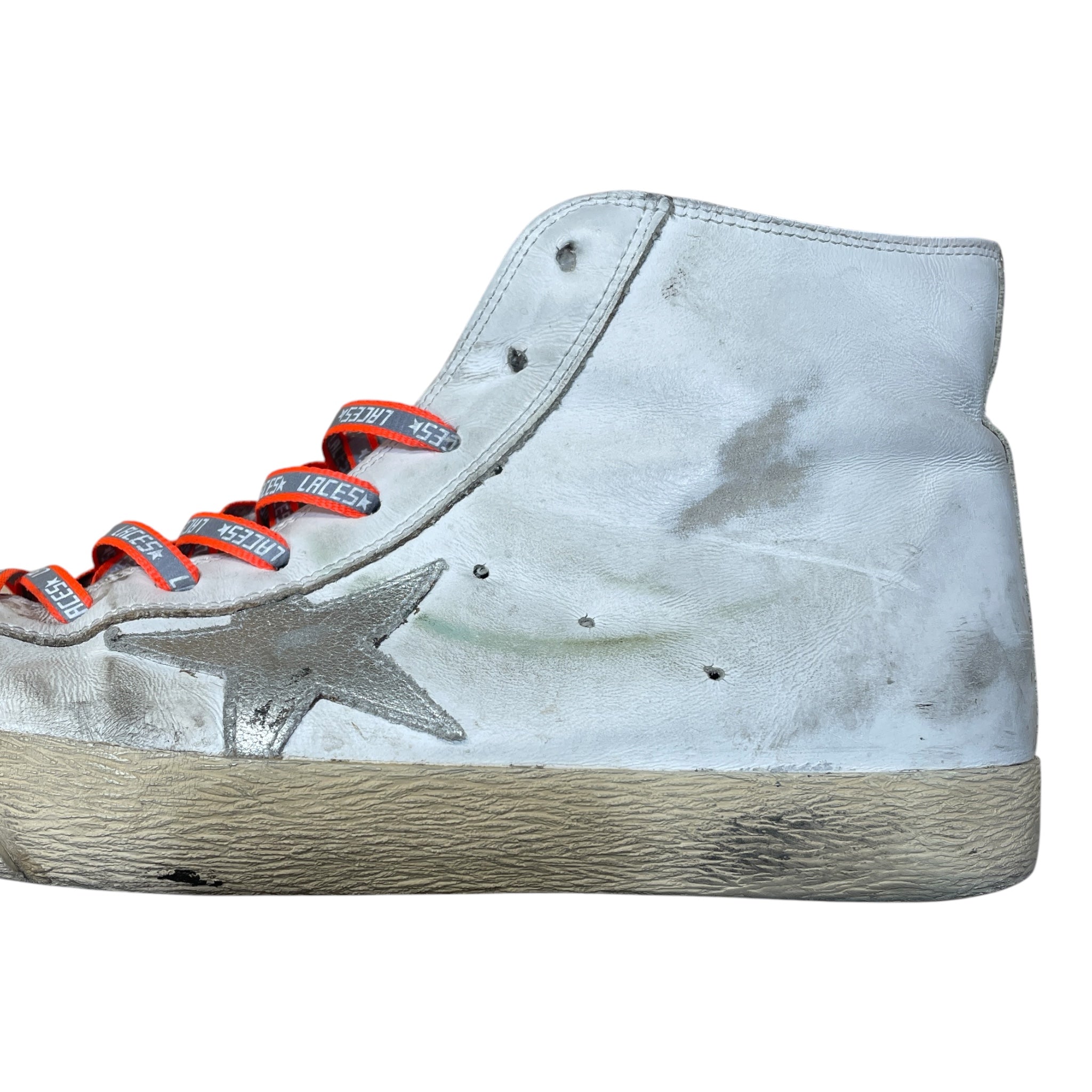 GOLDEN GOOSE/Hi-Sneakers/EU 43/Cotton/WHT/francy view 5