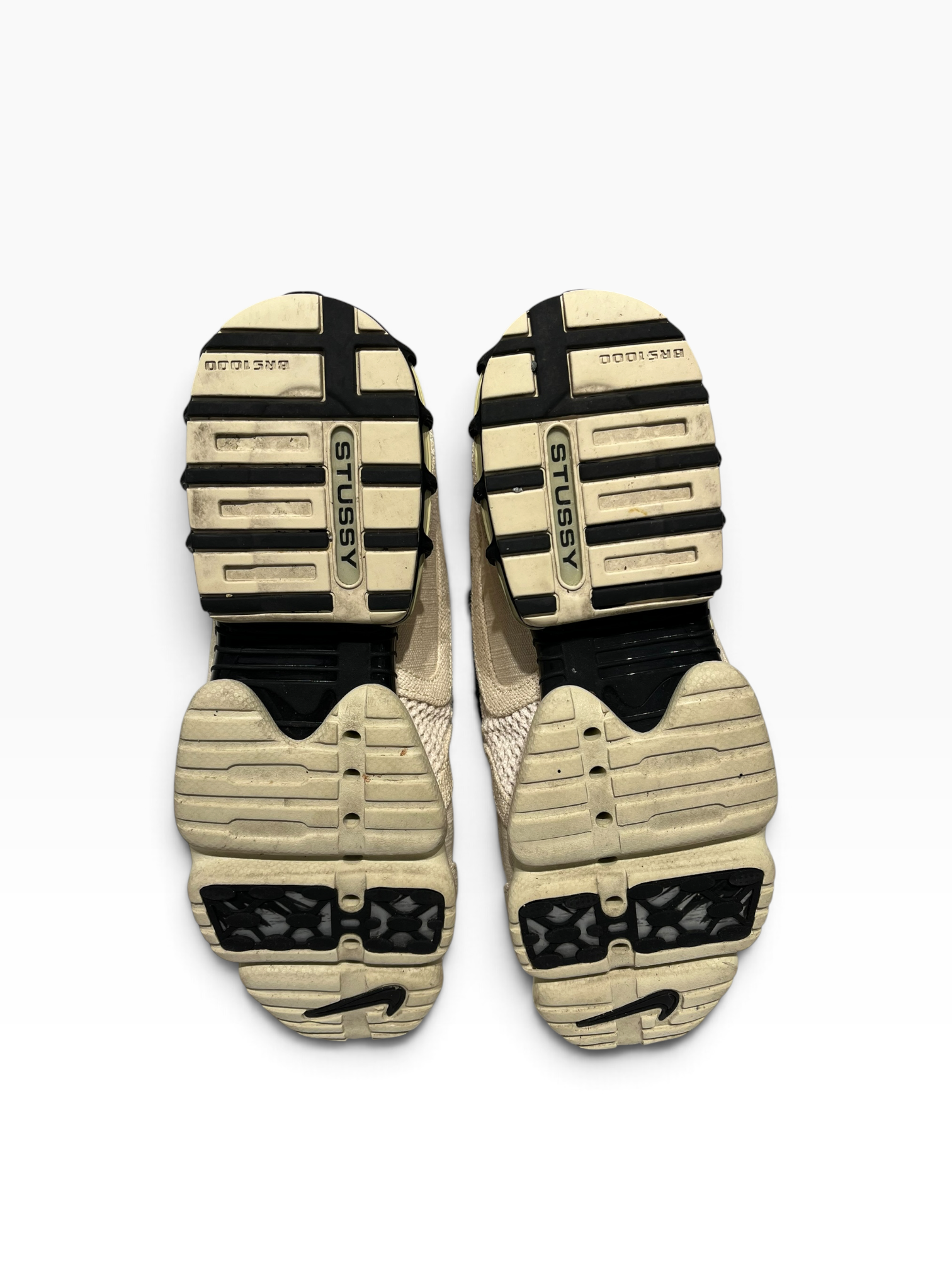 NIKE/Low-Sneakers/US 10/Cotton/CRM/Stussy AIR ZM SPIRIDON CG 2 view 3