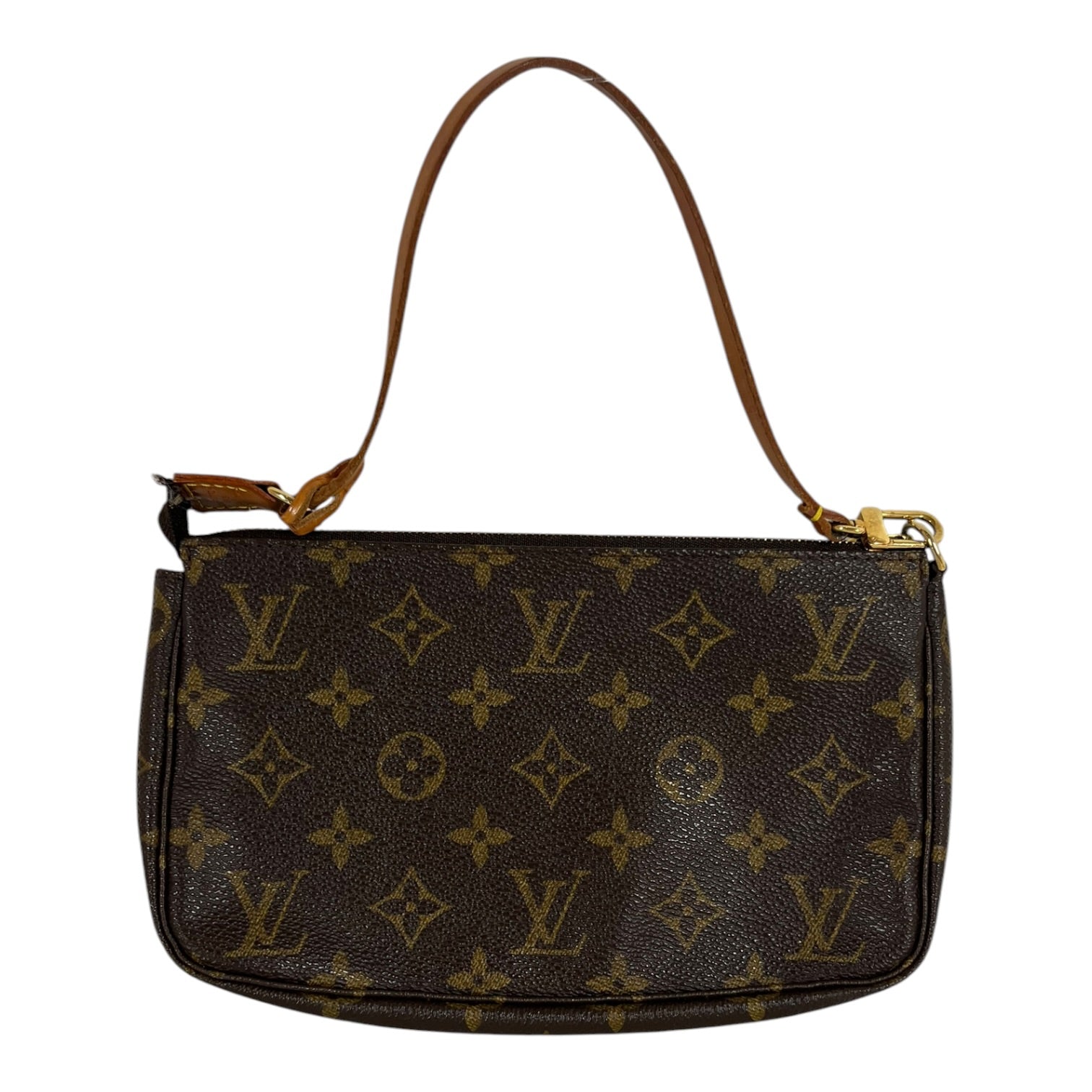 LOUIS VUITTON/Bag/Monogram/Leather/BRW/POCHETTE view 1