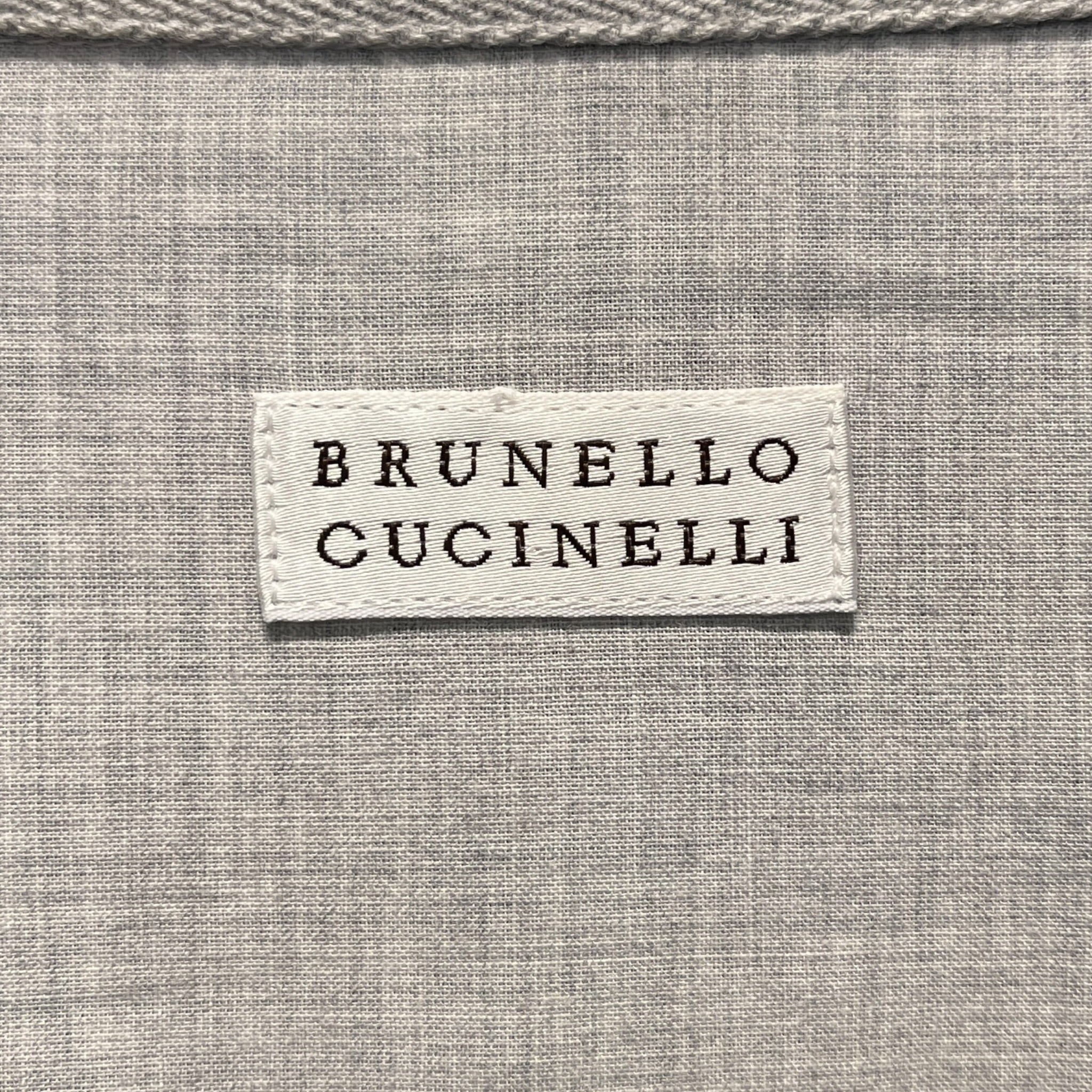 BRUNELLO CUCINELLI/LS Shirt/XXL/Cotton/GRN/Open Coller/Plaid/Green Plaid Brunello Button Up view 3
