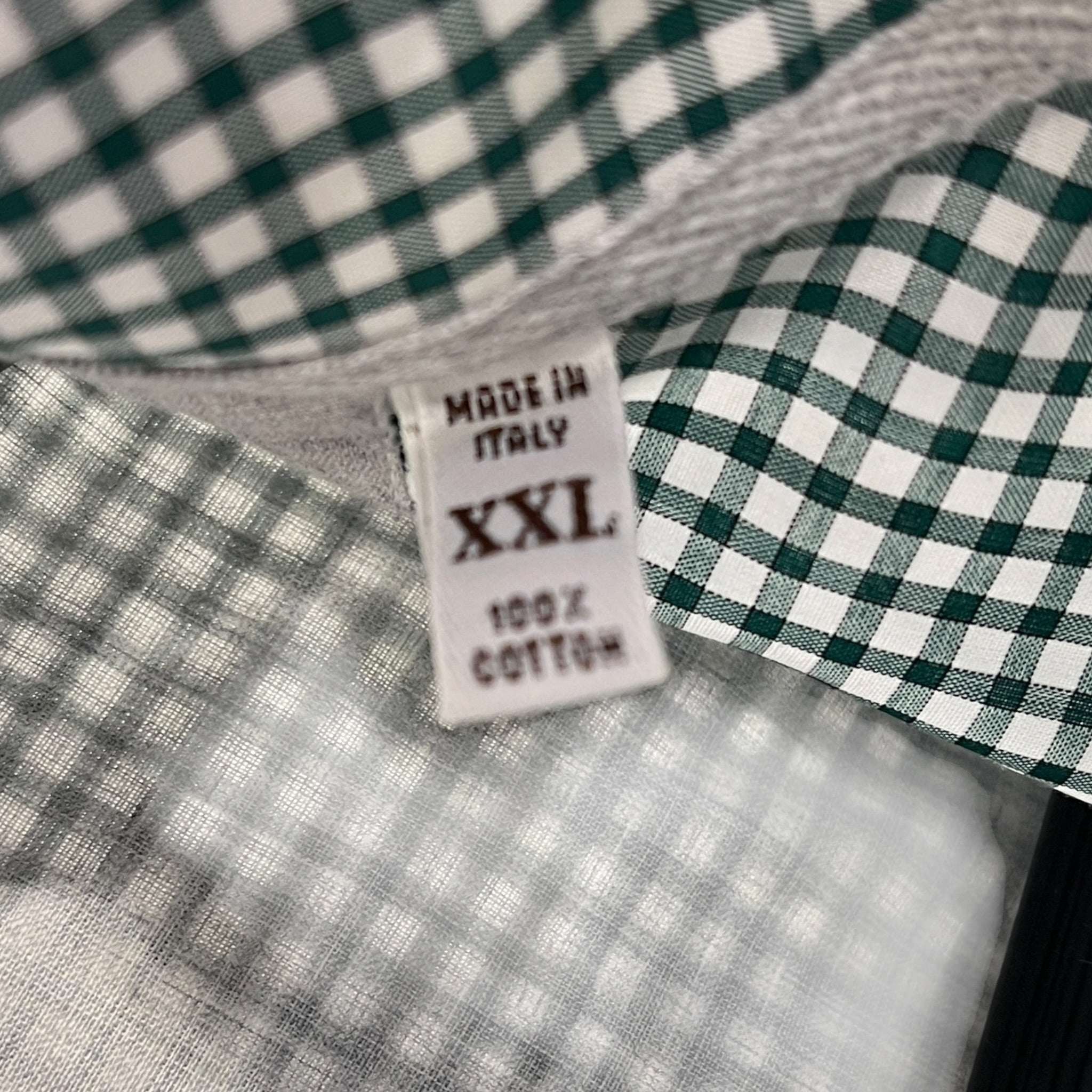 BRUNELLO CUCINELLI/LS Shirt/XXL/Cotton/GRN/Open Coller/Plaid/Green Plaid Brunello Button Up view 4