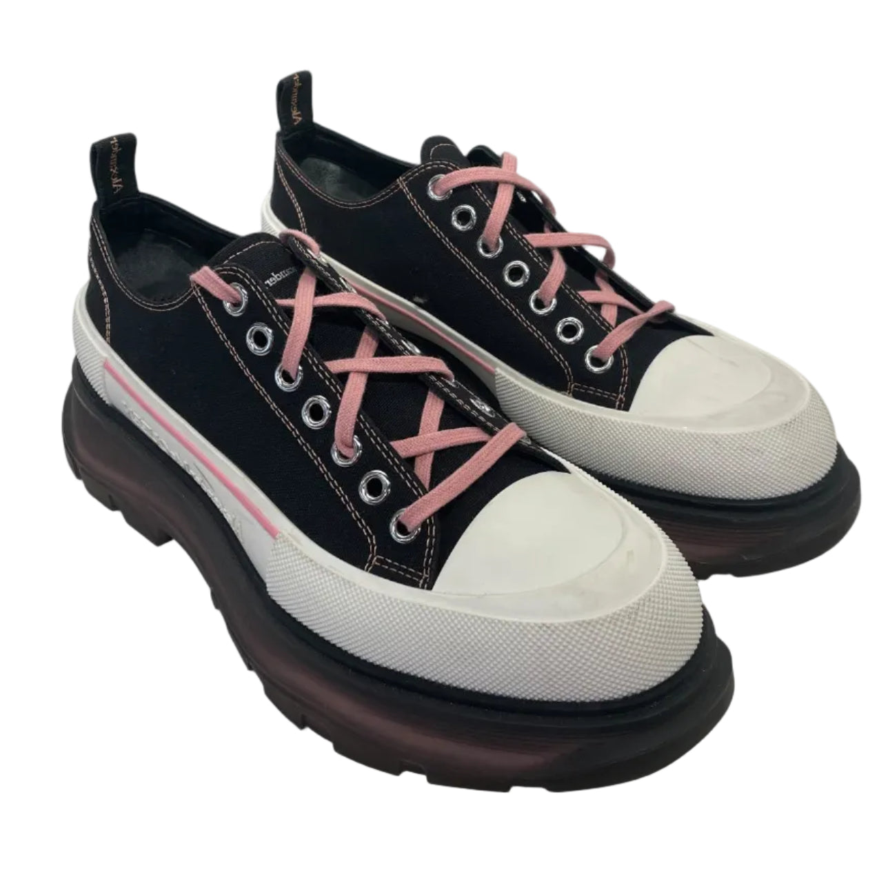 Alexander McQueen/Low-Sneakers/EU 45/Cotton/BLK/ view 1