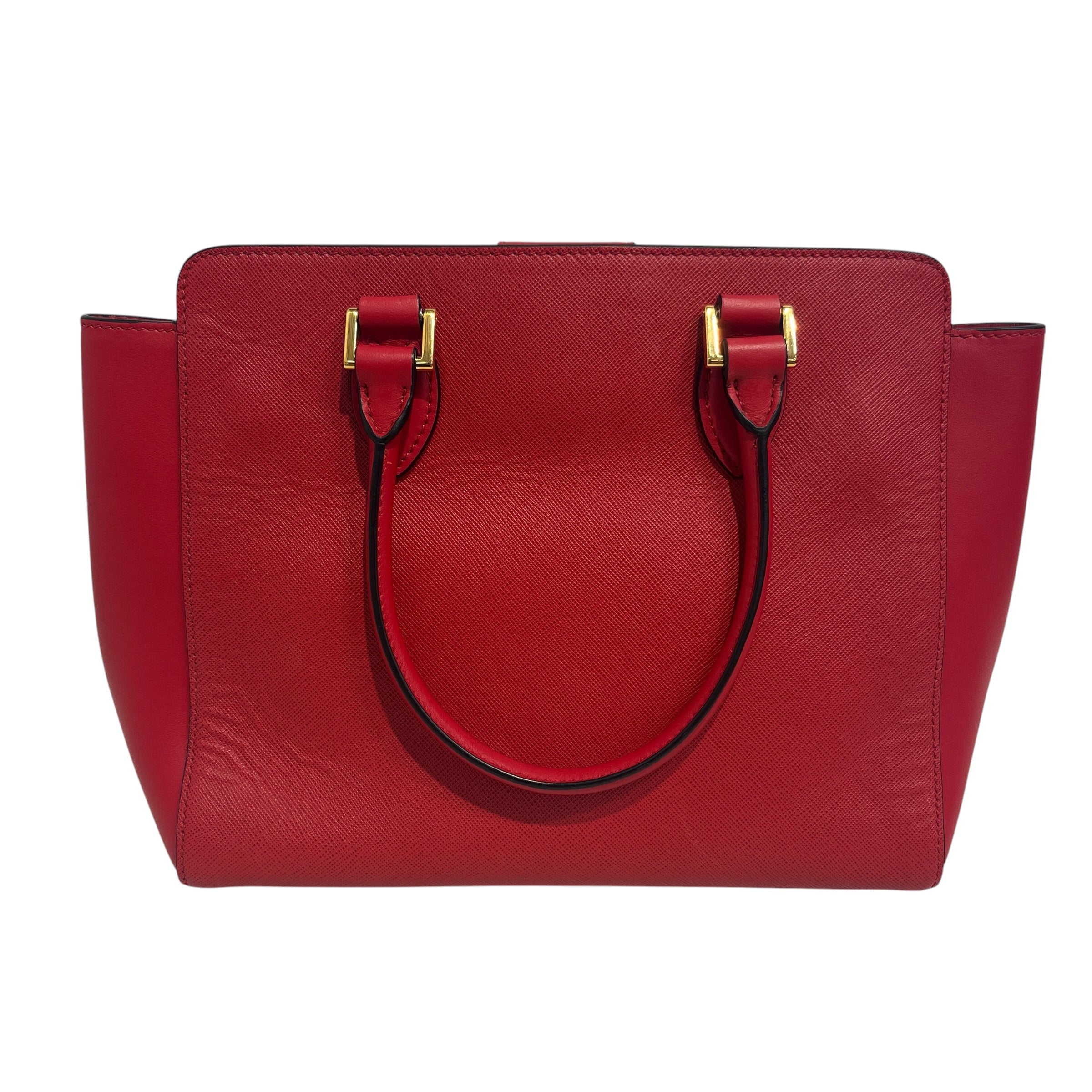 PRADA/Hand Bag/Leather/RED/222 Factory Tag view 2