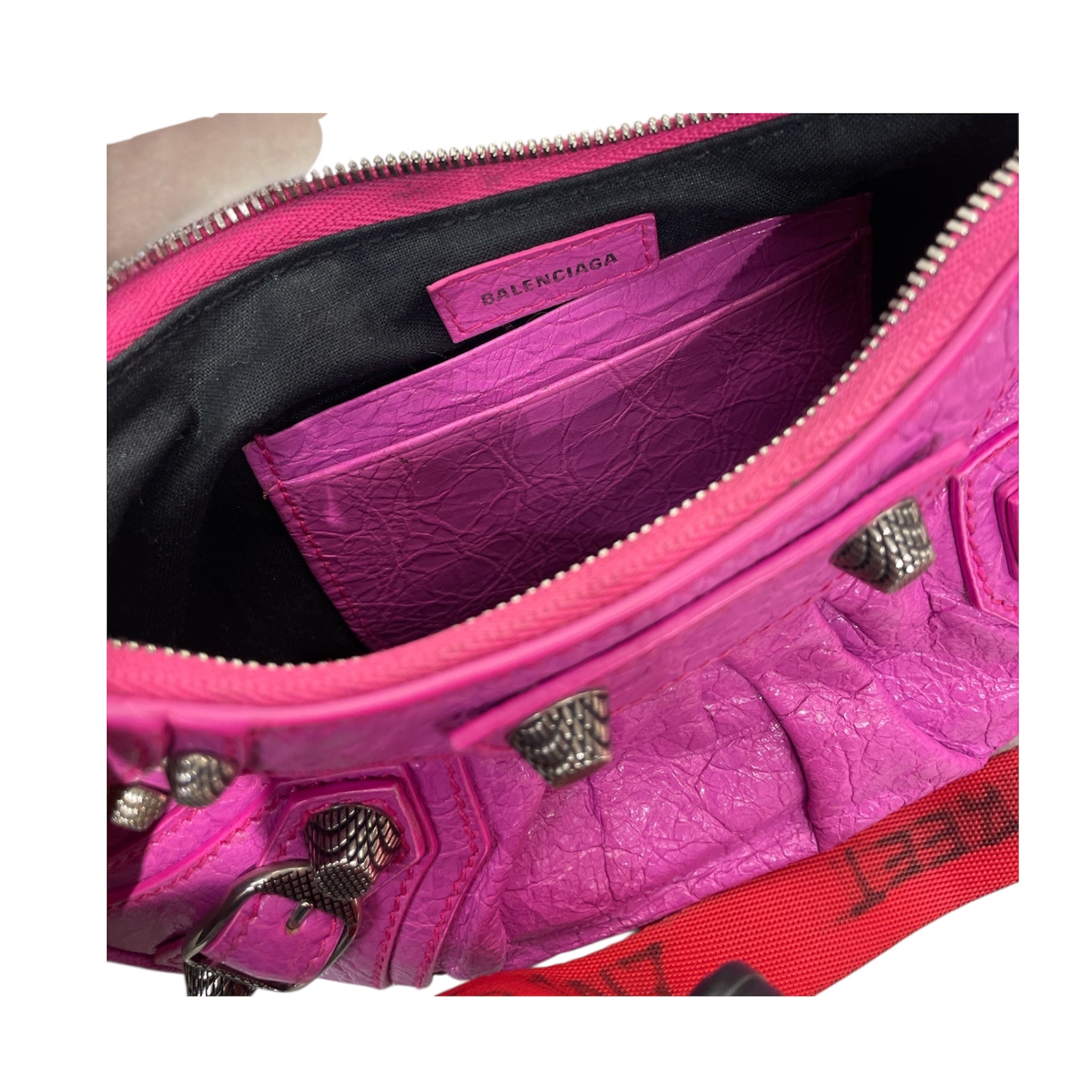 BALENCIAGA/Bag/Leather/PNK/Mini Cagole 695814-5622-B-4930 view 4