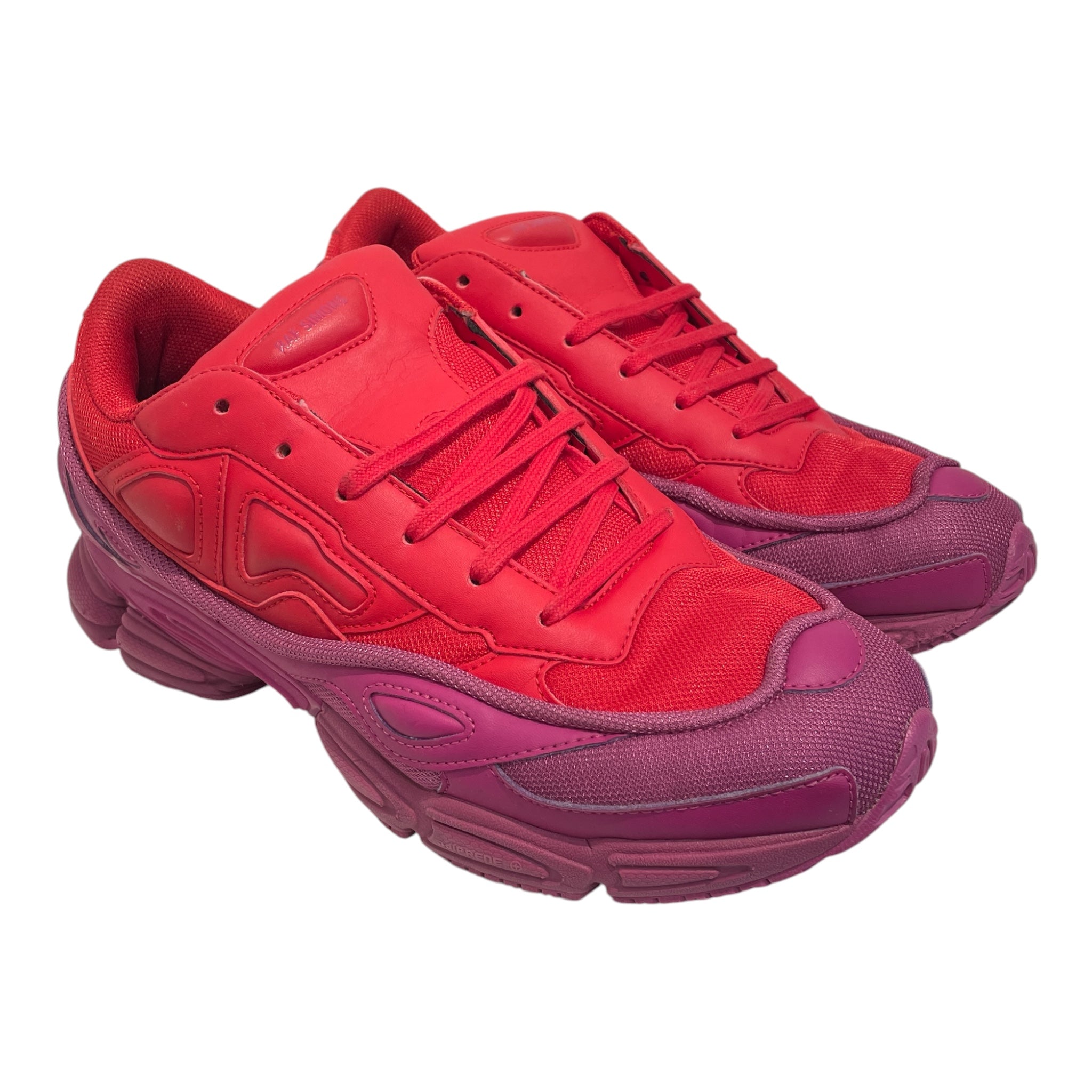 adidas/RAF SIMONS/Low-Sneakers/US 10/Leather/RED/OZWEEGO view 1