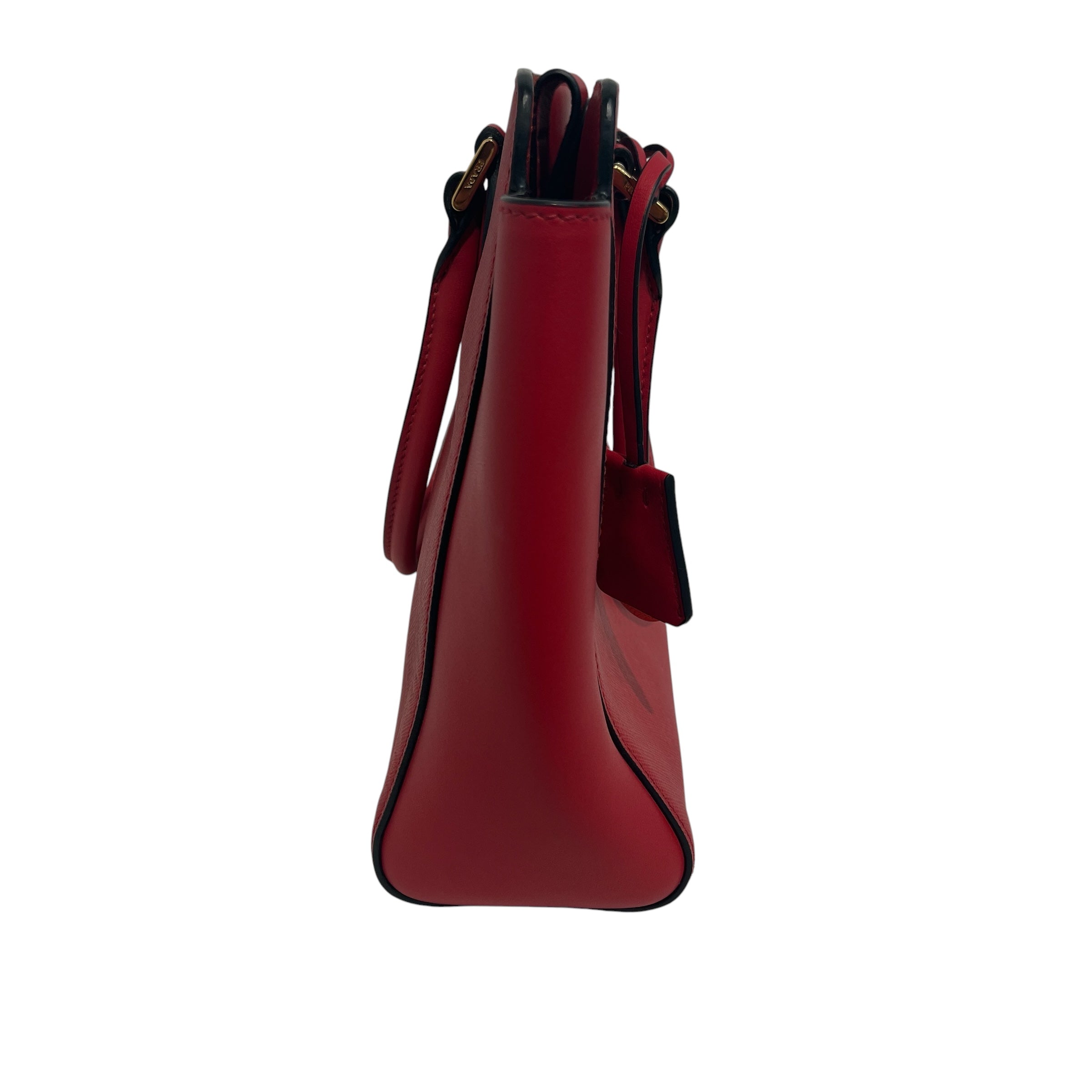 PRADA/Hand Bag/Leather/RED/222 Factory Tag view 3