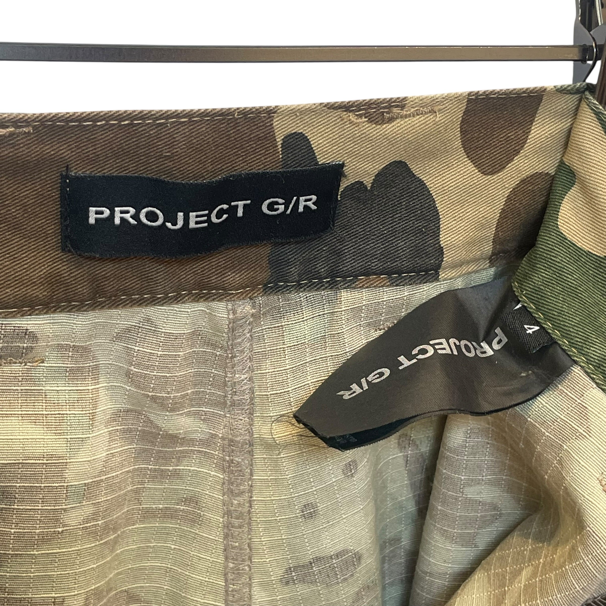PROJECT G/R/Shorts/4/Cotton/GRN/Camouflage/CAMO LAYERED SHJORTS view 5
