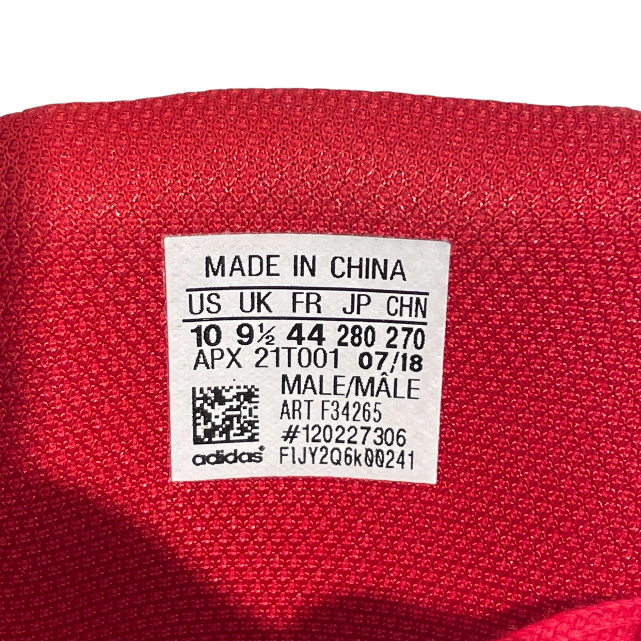adidas/RAF SIMONS/Low-Sneakers/US 10/Leather/RED/OZWEEGO view 4