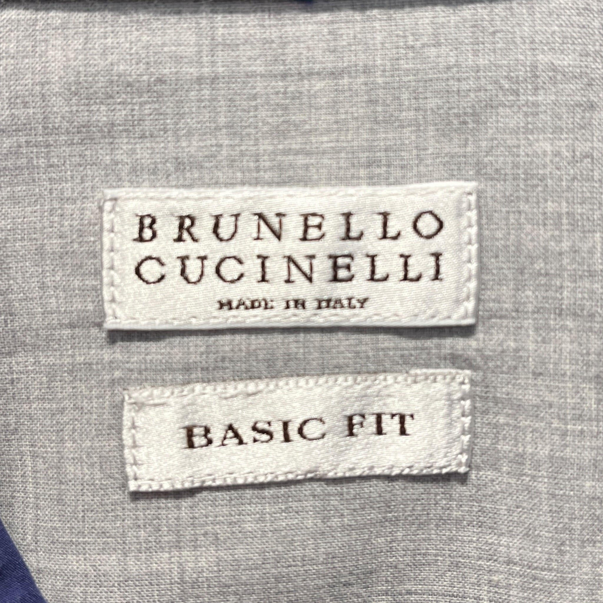 BRUNELLO CUCINELLI/LS Shirt/XXL/Cotton/IDG/Open Coller/Plaid/Blue Plaid Brunello Button Up view 3