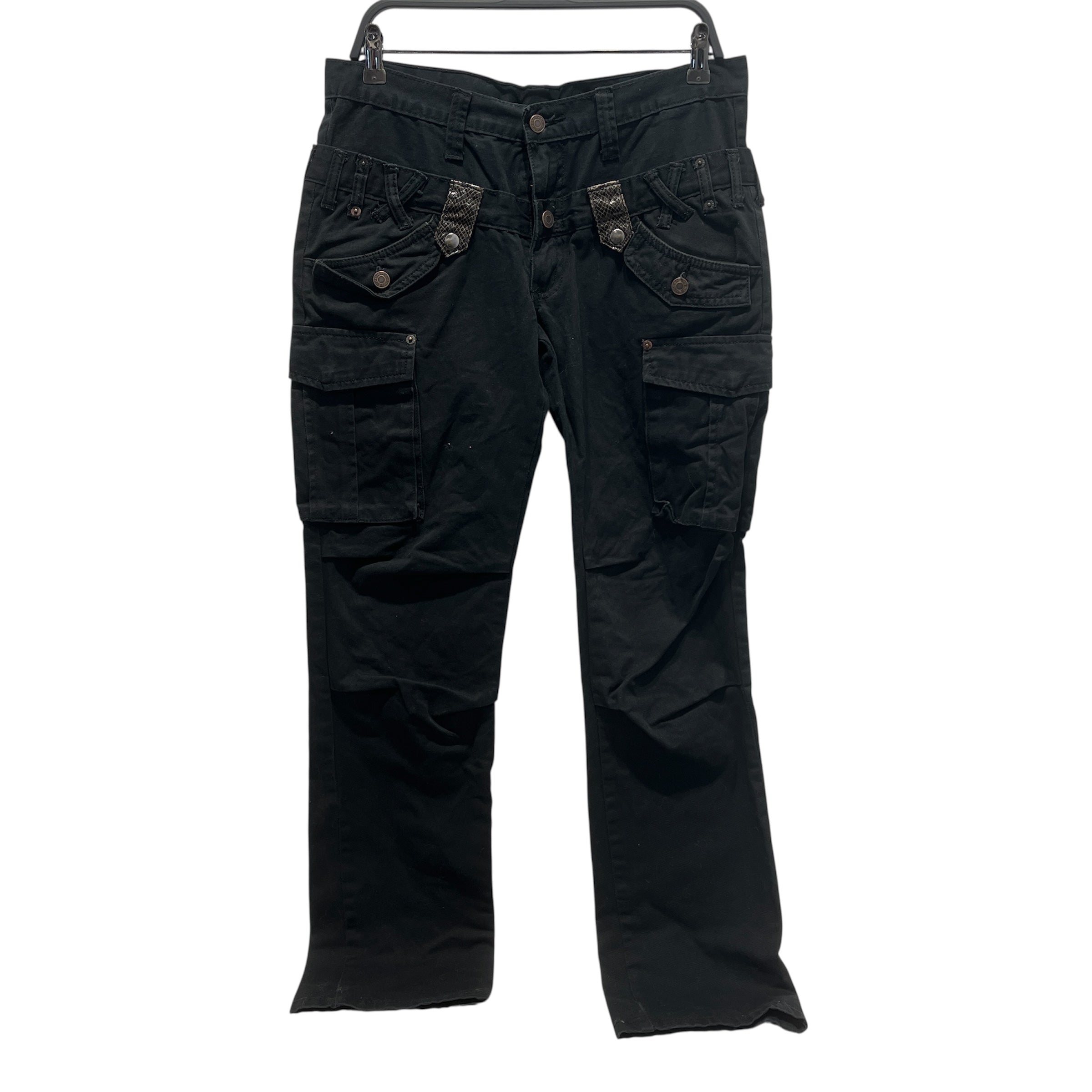 SOLBERRY/Pants/L/BLK/LOTS BELT STRAPS SCALED STRAP view 1