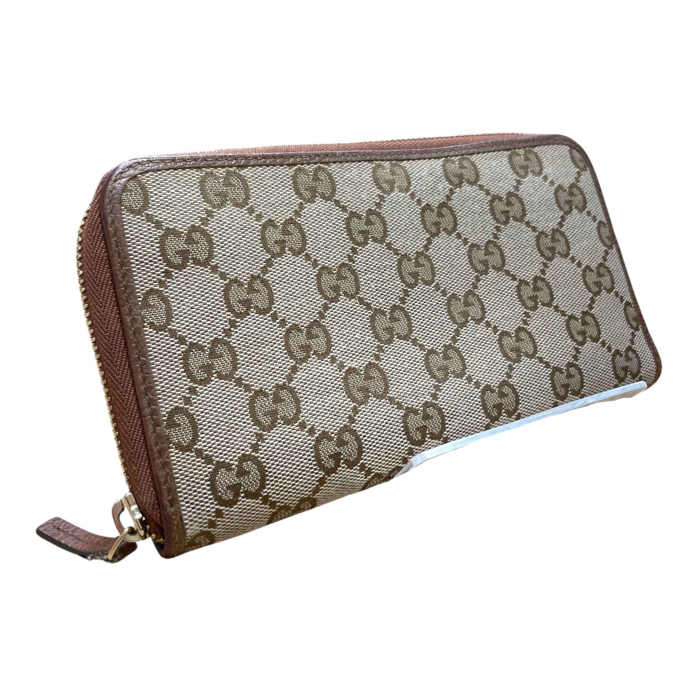 GUCCI/Long Wallet/Monogram/Leather/BRW/L's/Gucci Monogram Canvas view 1