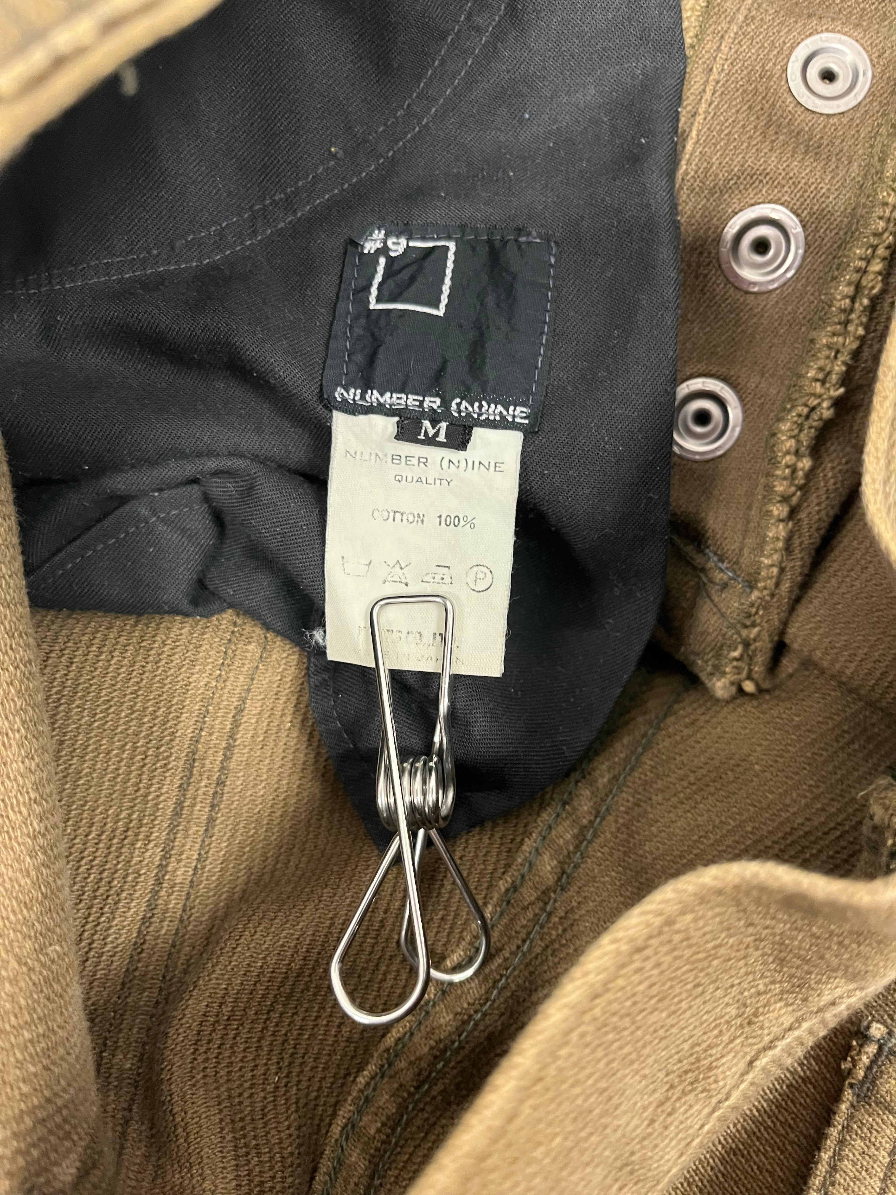 NUMBER (N)INE/Pants/M/Cotton/KHK/BUTTONED BELT LOOPS view 3