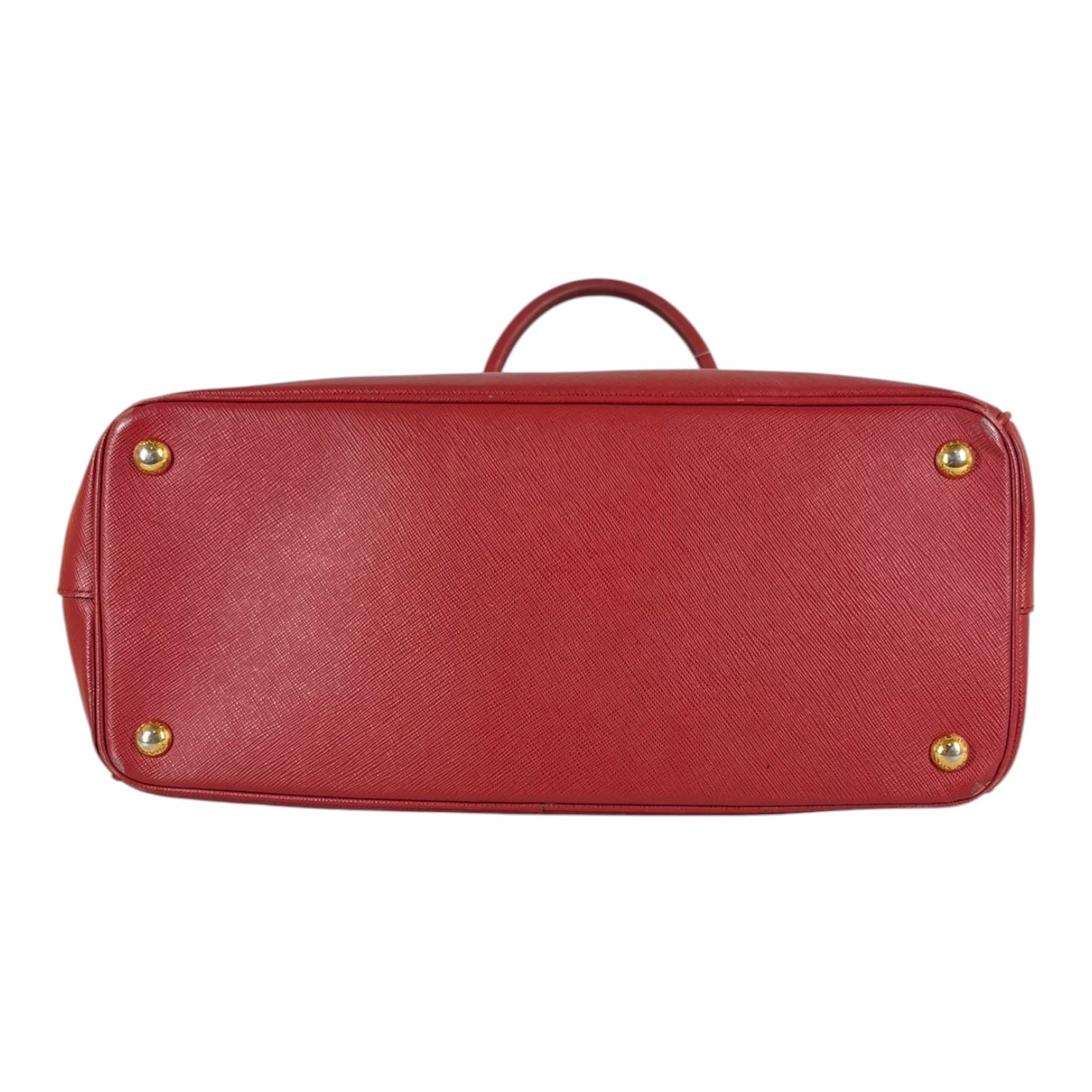 PRADA/Hand Bag/Leather/RED/DOUBLE ZIP GALLERIA view 5