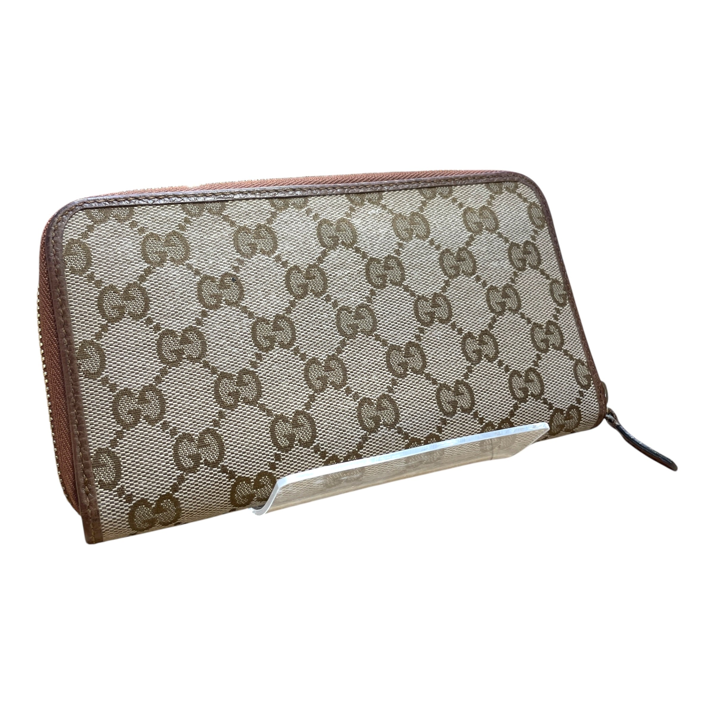 GUCCI/Long Wallet/Monogram/Leather/BRW/L's/Gucci Monogram Canvas view 2