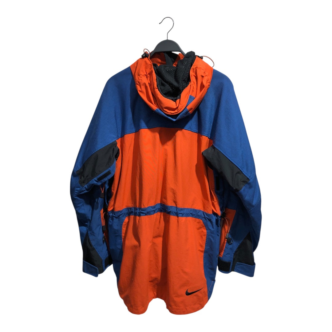 NIKE ACG/Coat/S/Nylon/BLU/Blue/Org Heavy Raincoat view 1