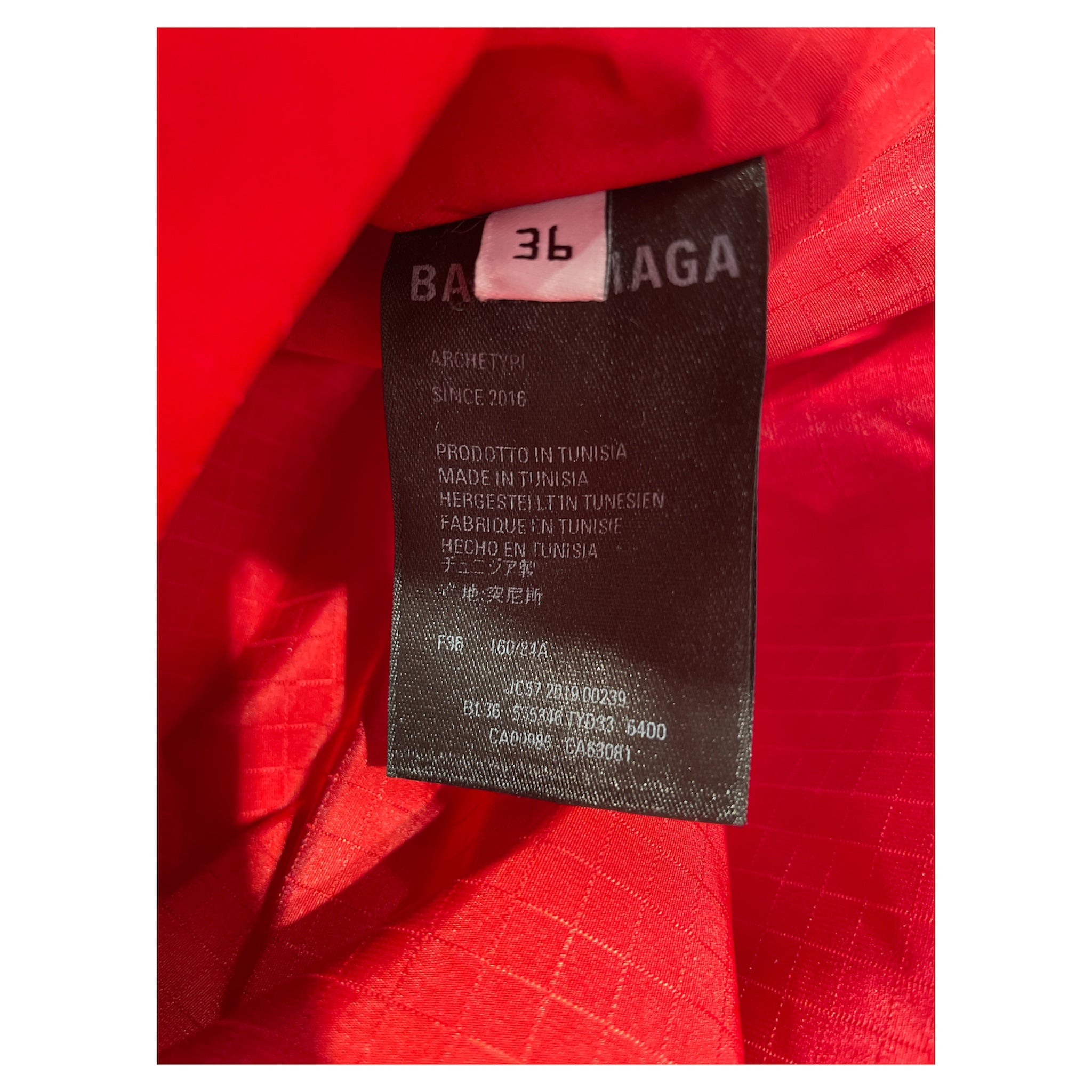 BALENCIAGA/Puffer Jkt/36/Polyester/RED/Balenciaga Puffer view 4