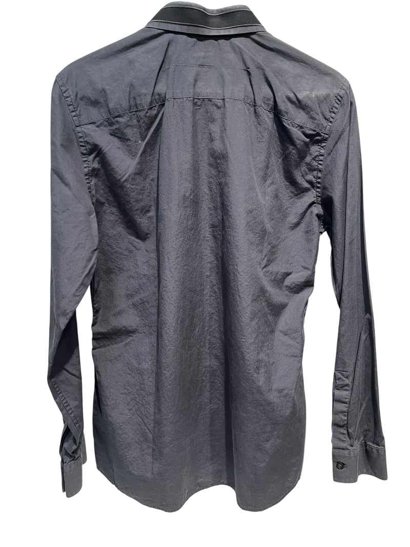 GIVENCHY/3|4S Shirt/43/Cotton/GRY/star collar