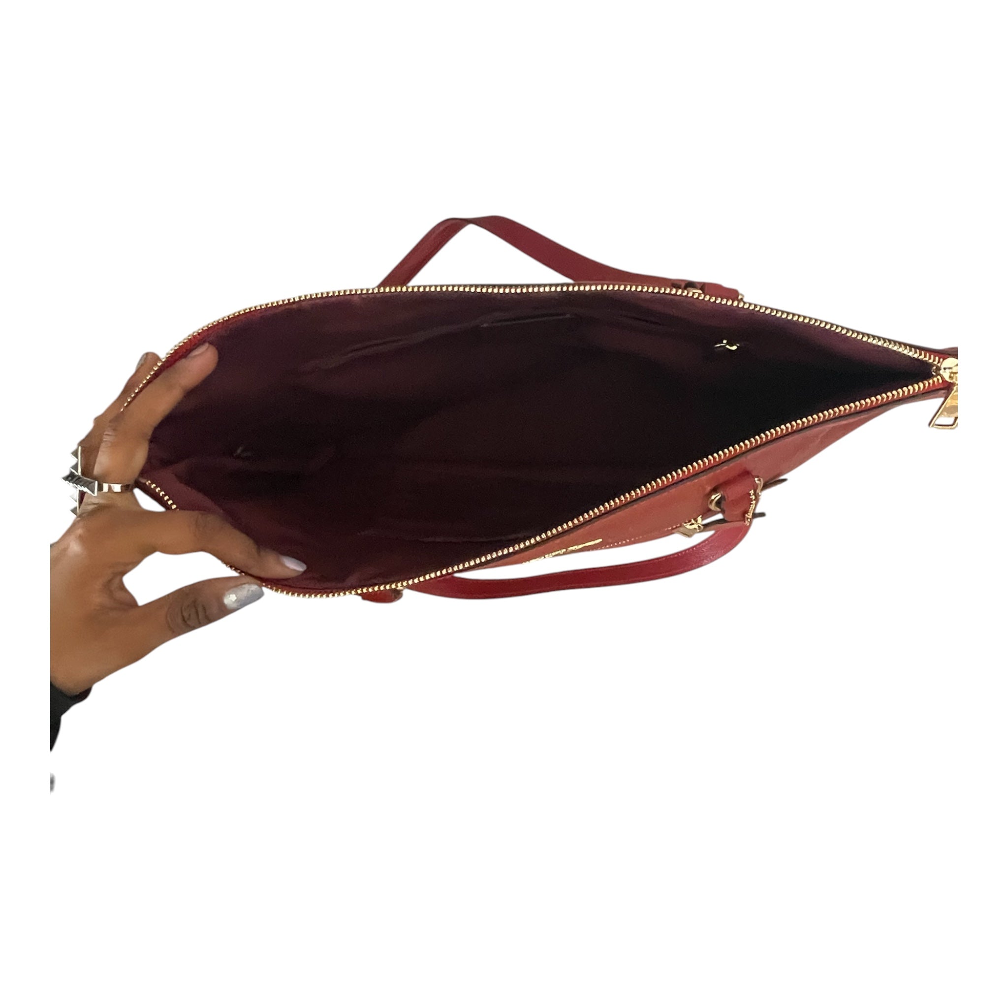 COACH/Tote Bag/Leather/RED/Avenue Tote view 4