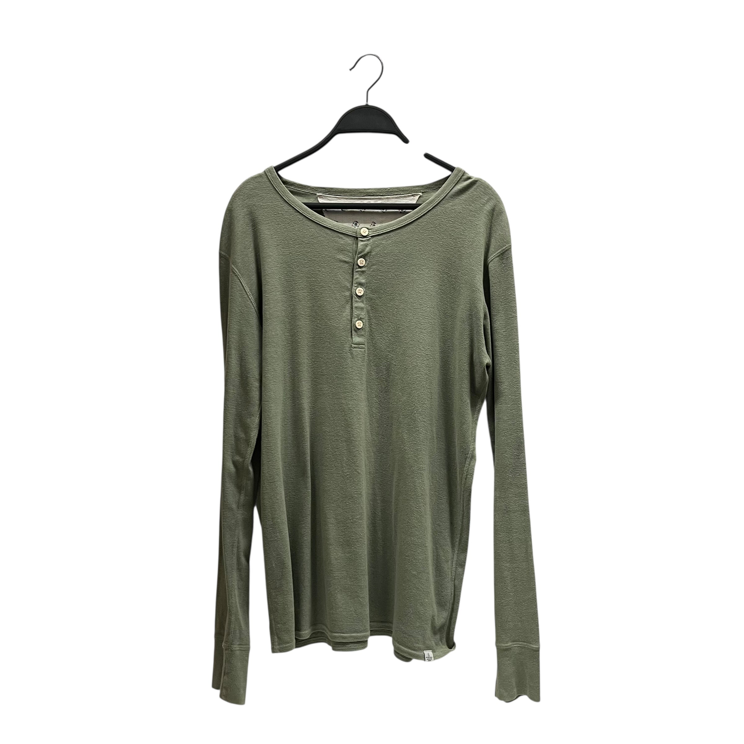 visvim/Henleyneck CS/3/Cotton/GRN/Lakota Henley L/S view 1