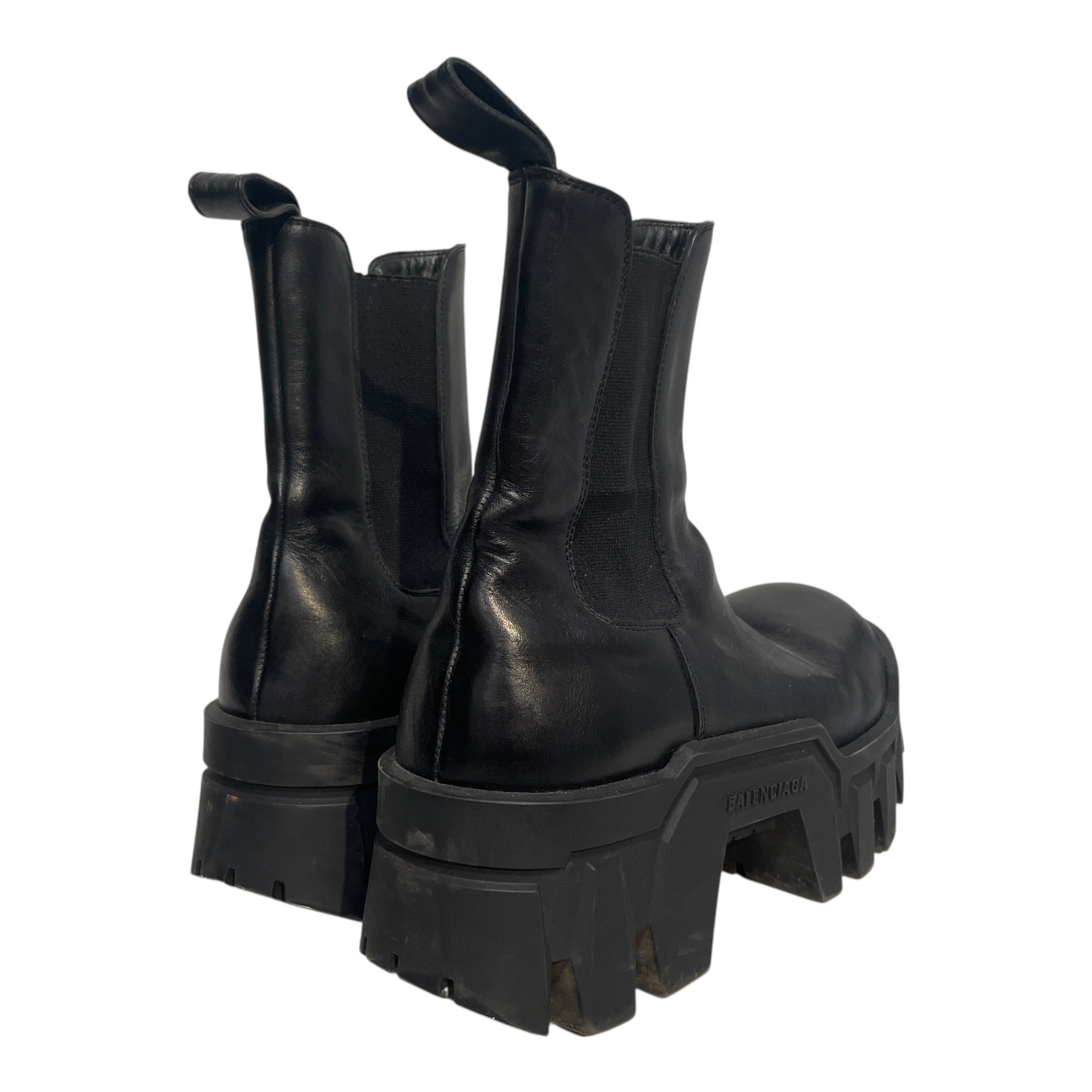 BALENCIAGA/Boots/EU 36/Leather/BLK/Bulldozer Chealsea Boot view 3