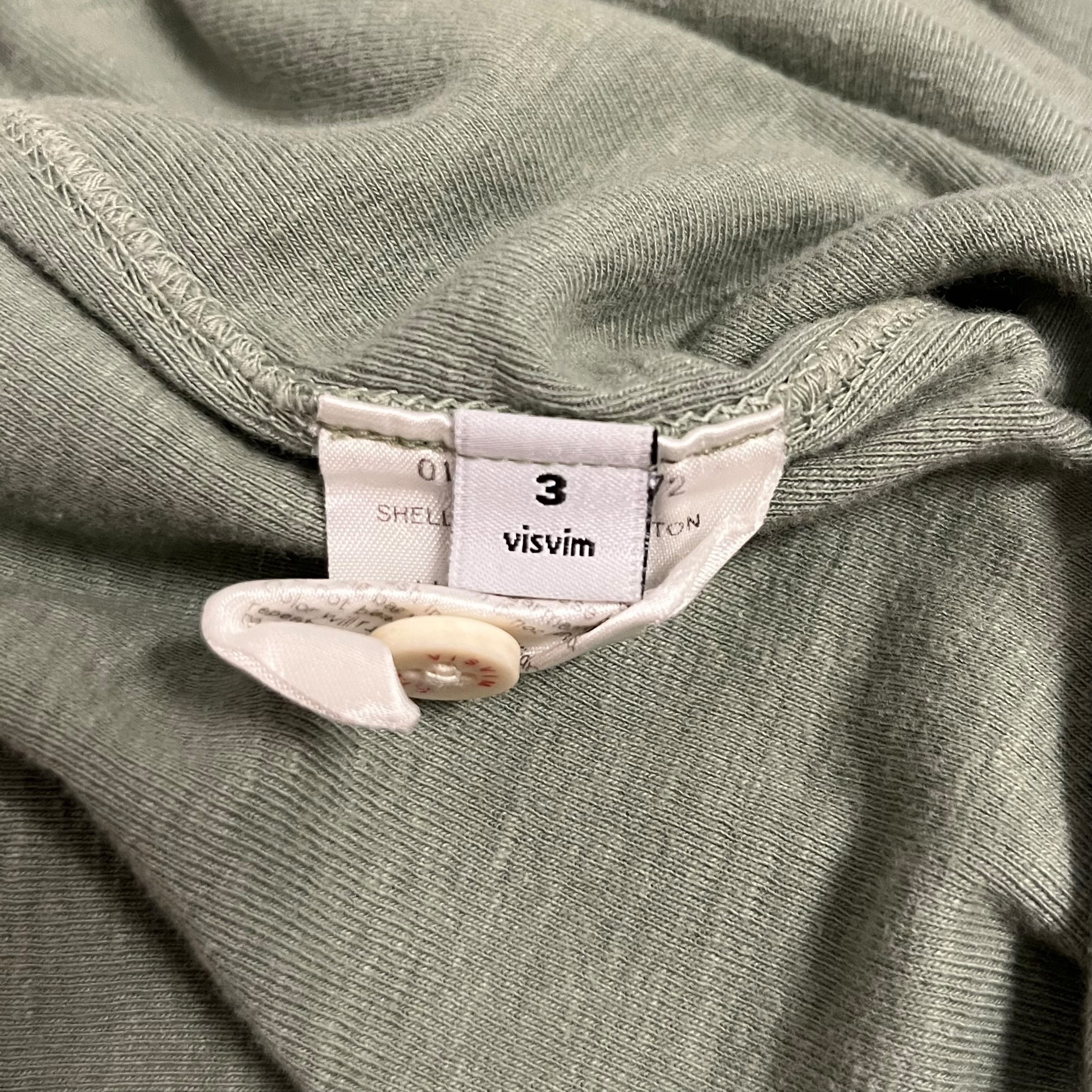 visvim/Henleyneck CS/3/Cotton/GRN/Lakota Henley L/S view 3