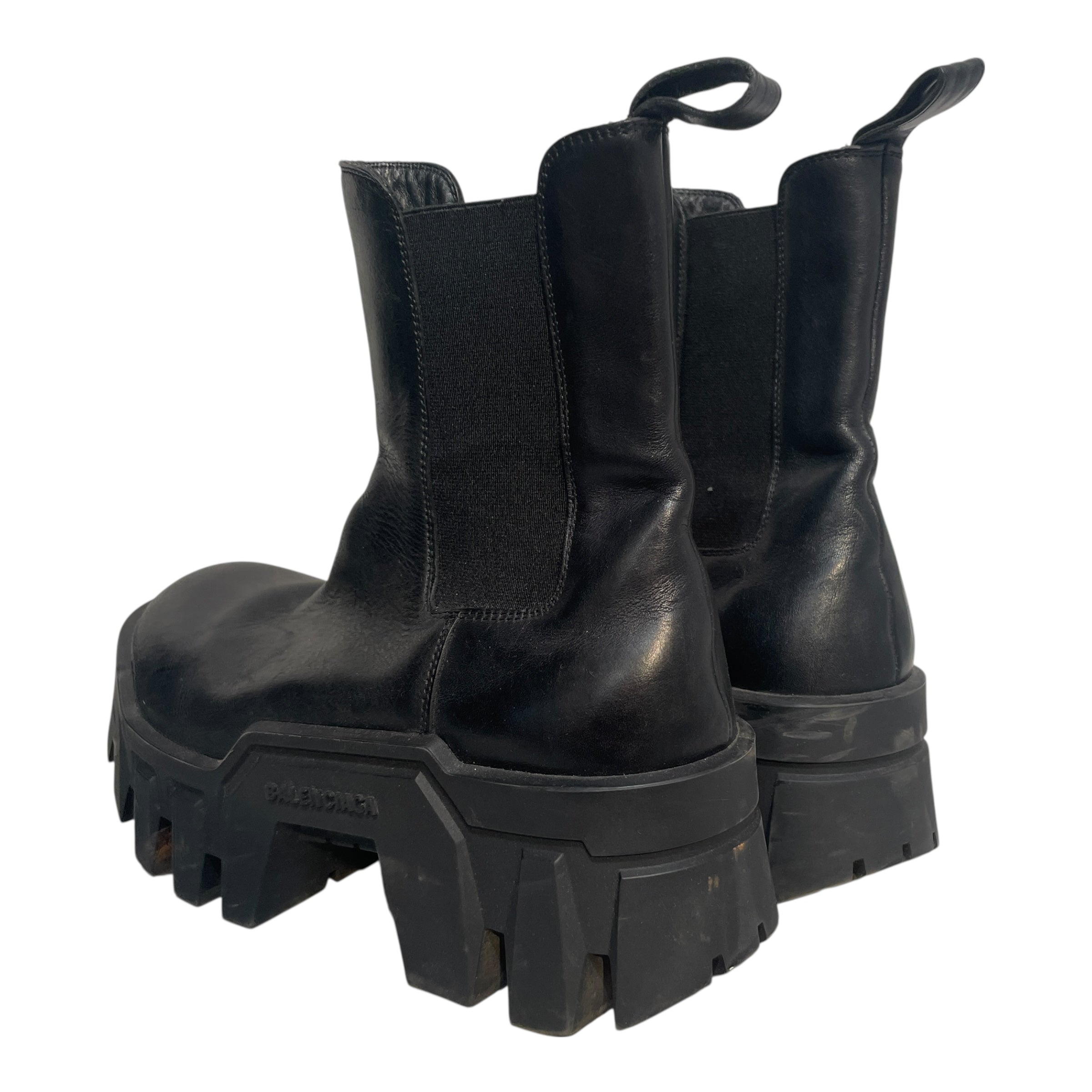 BALENCIAGA/Boots/EU 36/Leather/BLK/Bulldozer Chealsea Boot view 2