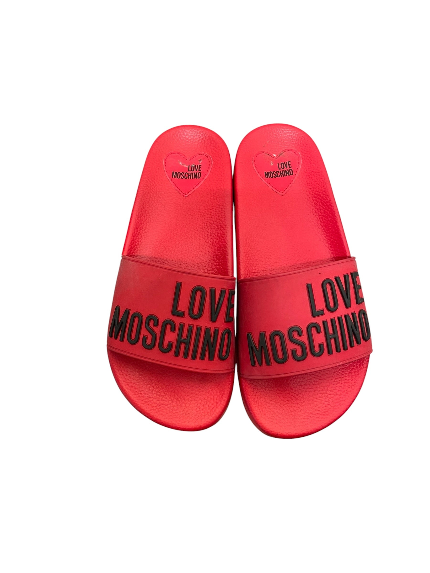 LOVE MOSCHINO/Sandals/US 5/RED/LOVE MOSCHINO SLIDES view 5