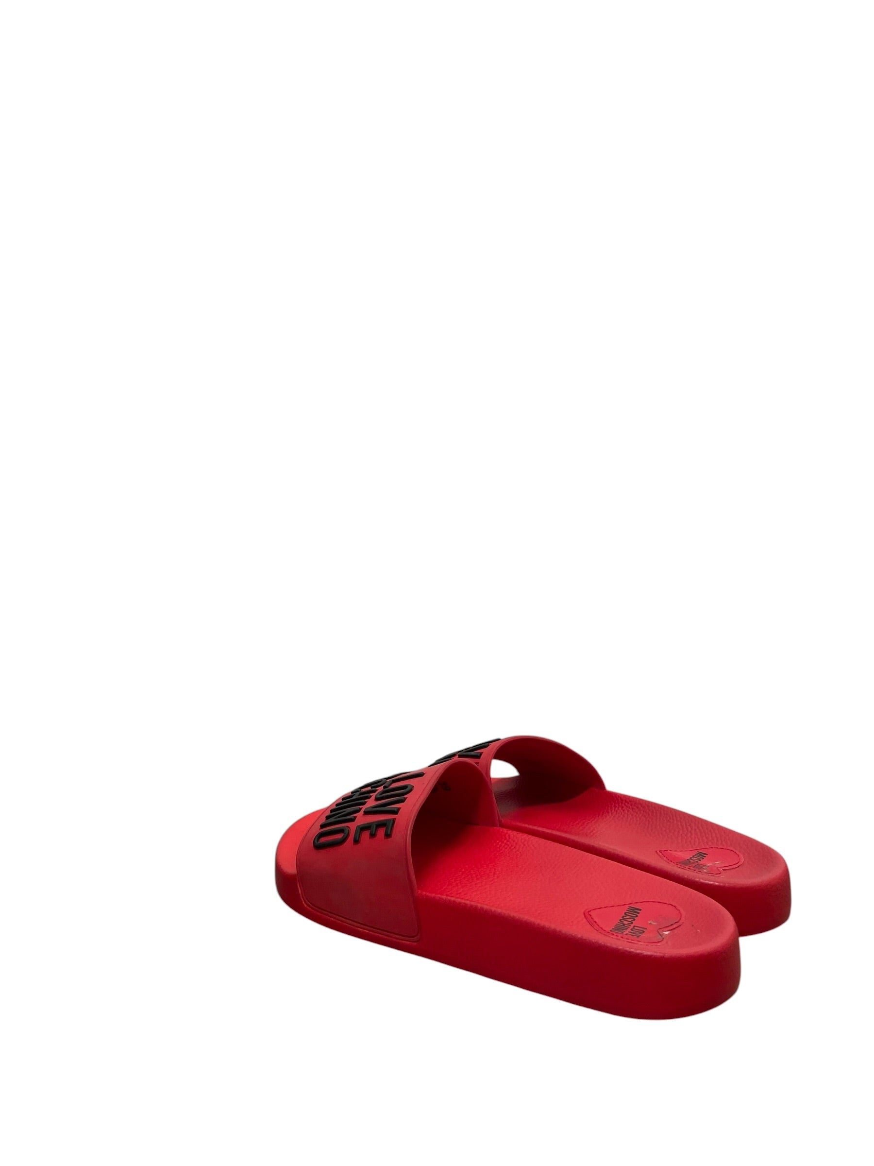 LOVE MOSCHINO/Sandals/US 5/RED/LOVE MOSCHINO SLIDES view 2