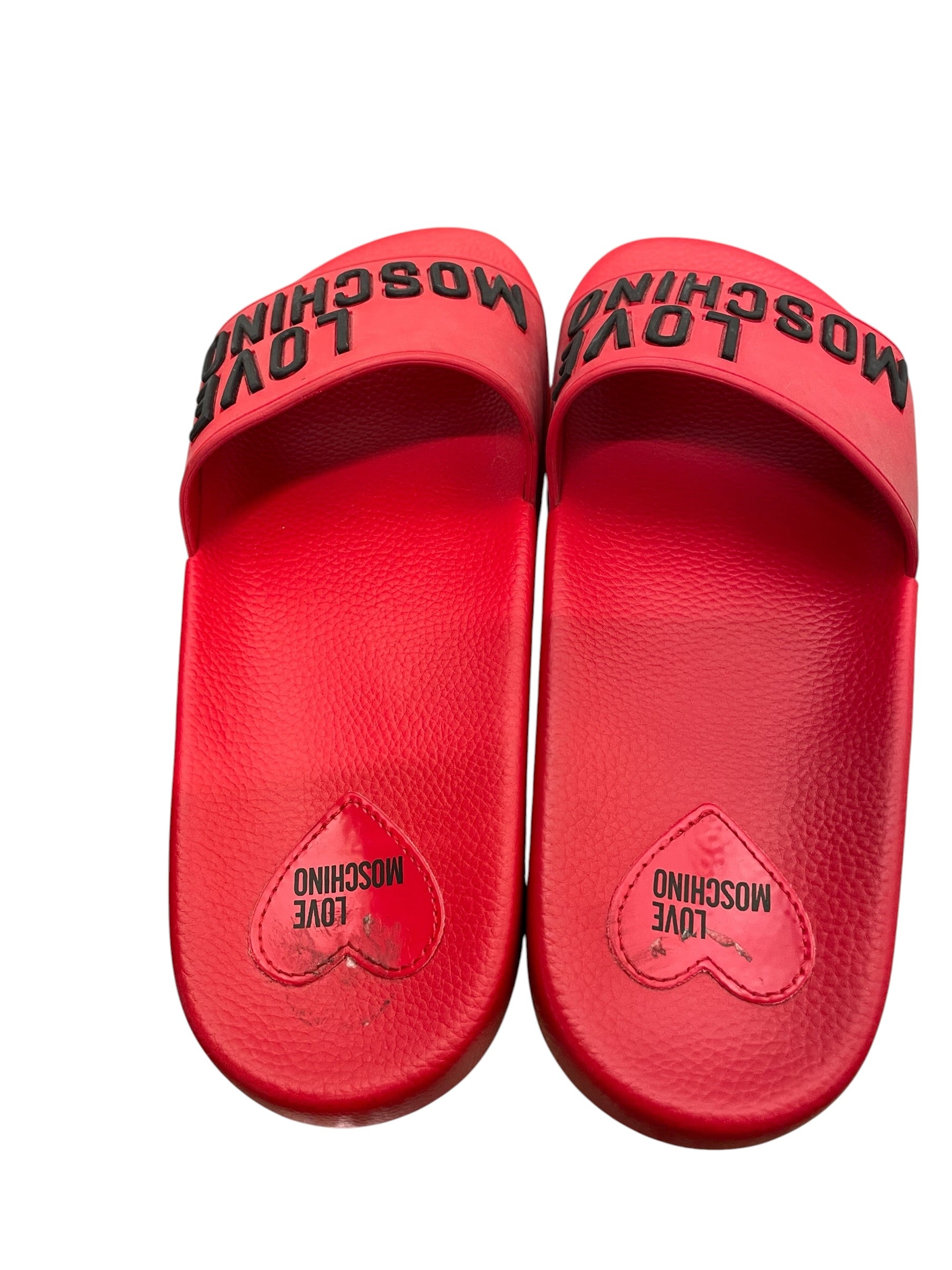 LOVE MOSCHINO/Sandals/US 5/RED/LOVE MOSCHINO SLIDES view 6