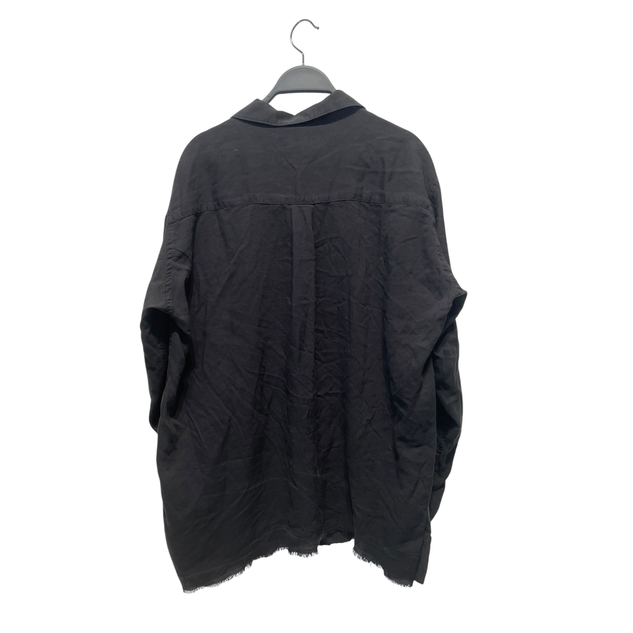 sulvam/LS Shirt/L/BLK/TENCEL FABRIC view 2