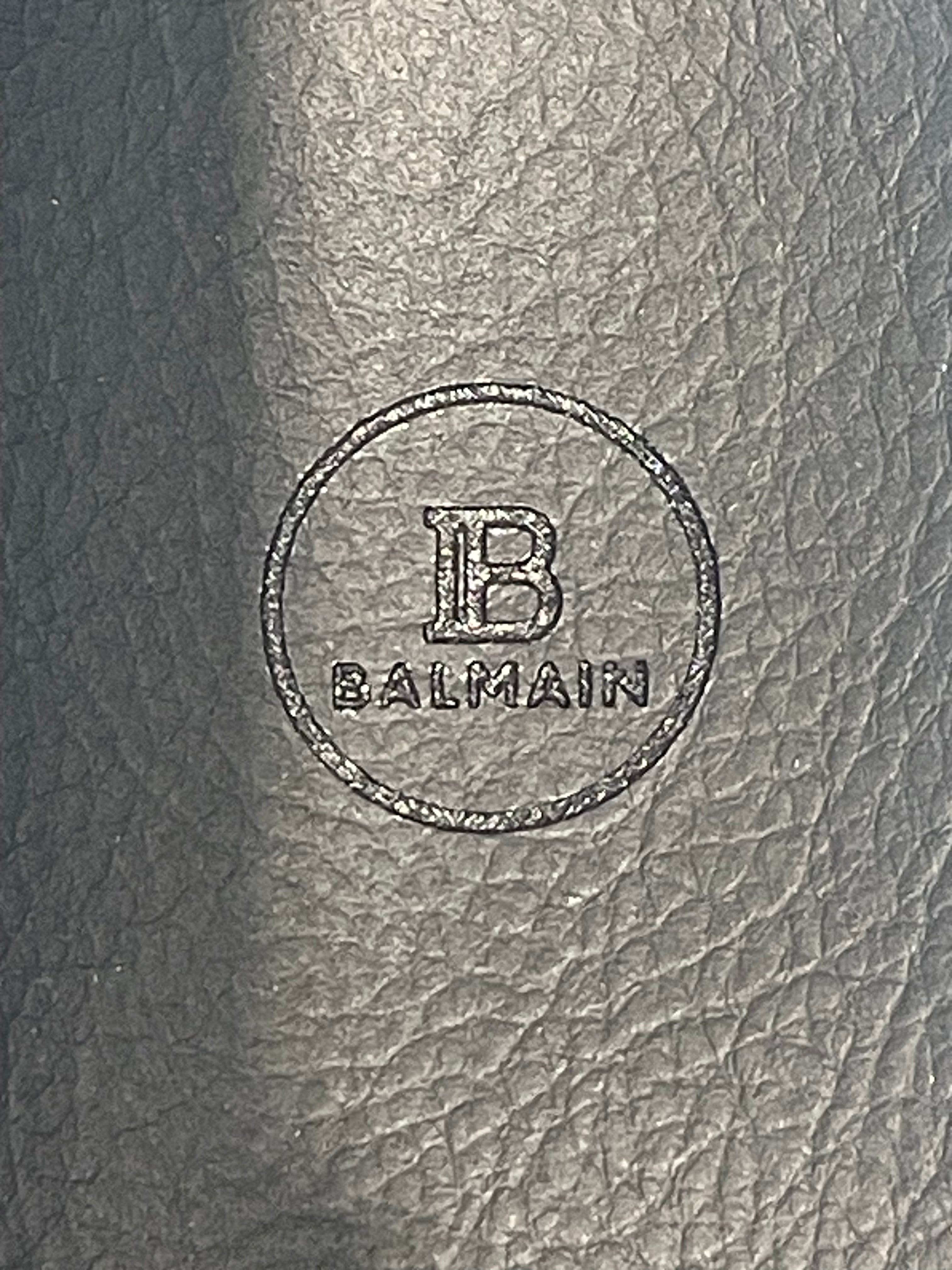 BALMAIN/Sandals/EU 38/BLK/Paris Slide view 4