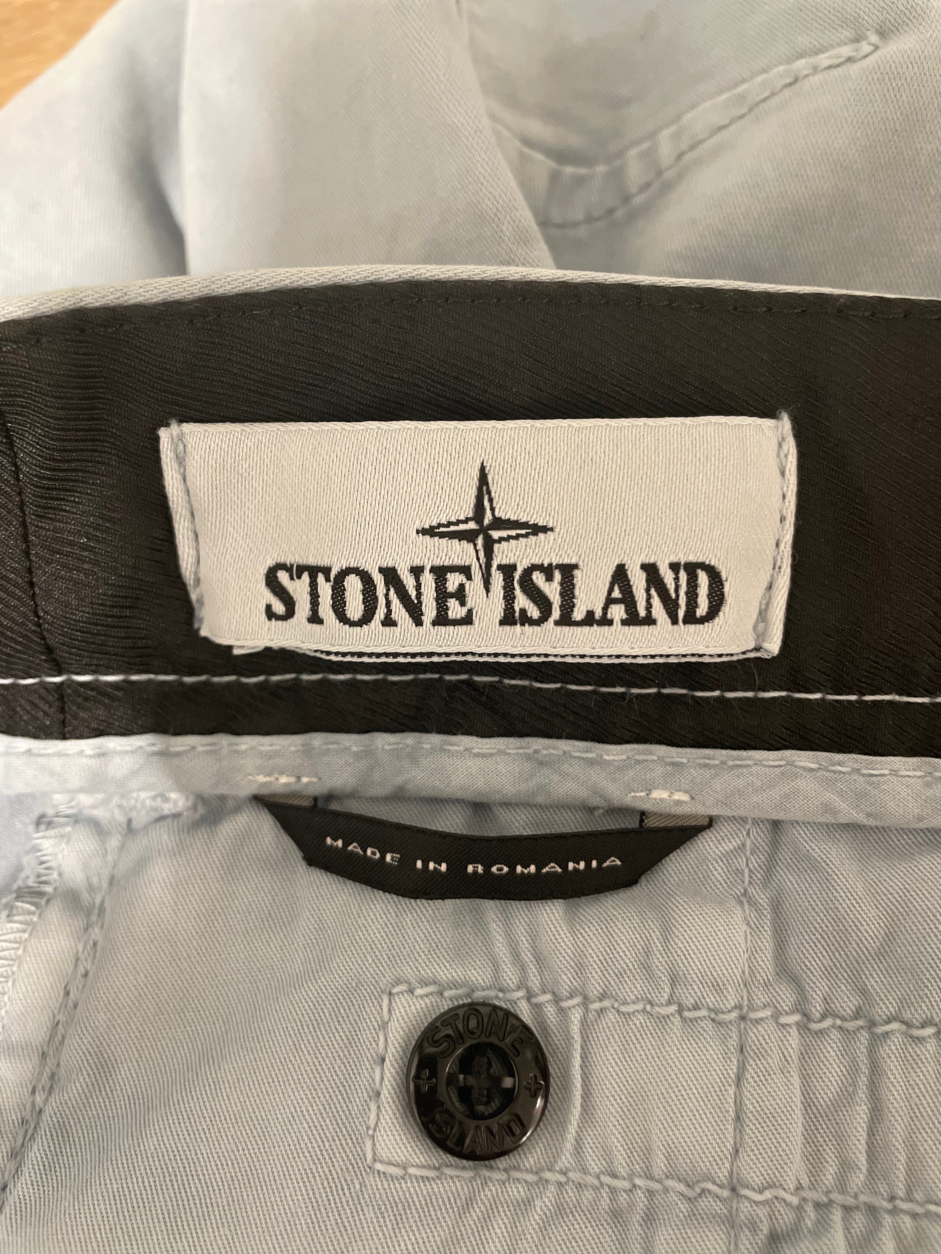 STONE ISLAND/Cargo Pants/30/Cotton/BLU/LIGHT BLUE view 3