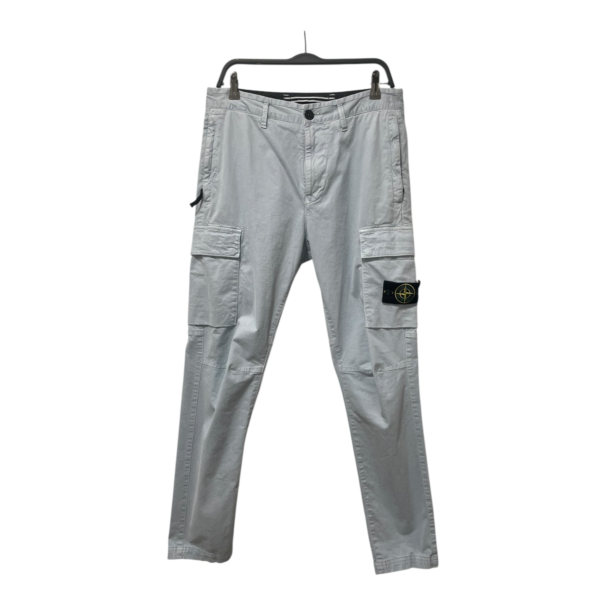 STONE ISLAND/Cargo Pants/30/Cotton/BLU/LIGHT BLUE view 1