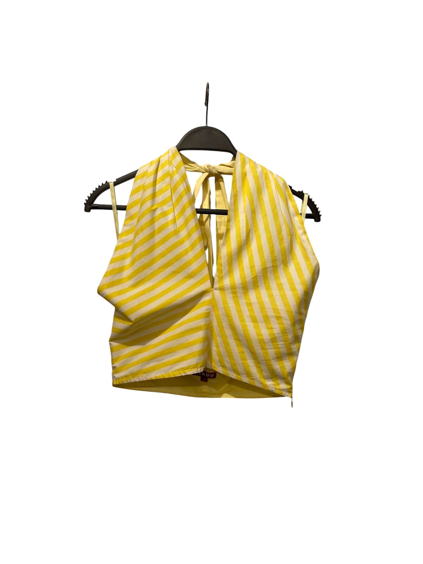 STAUD/Camisole/4/Stripe/Cotton/YEL/halter top view 1