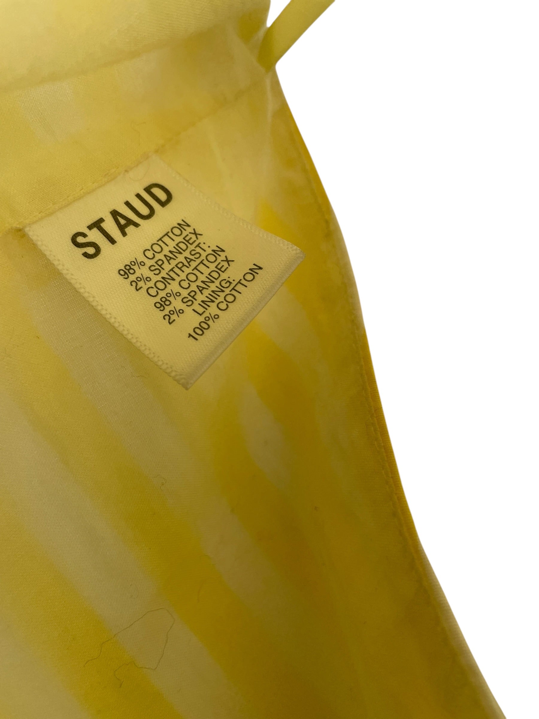 STAUD/Camisole/4/Stripe/Cotton/YEL/halter top view 3