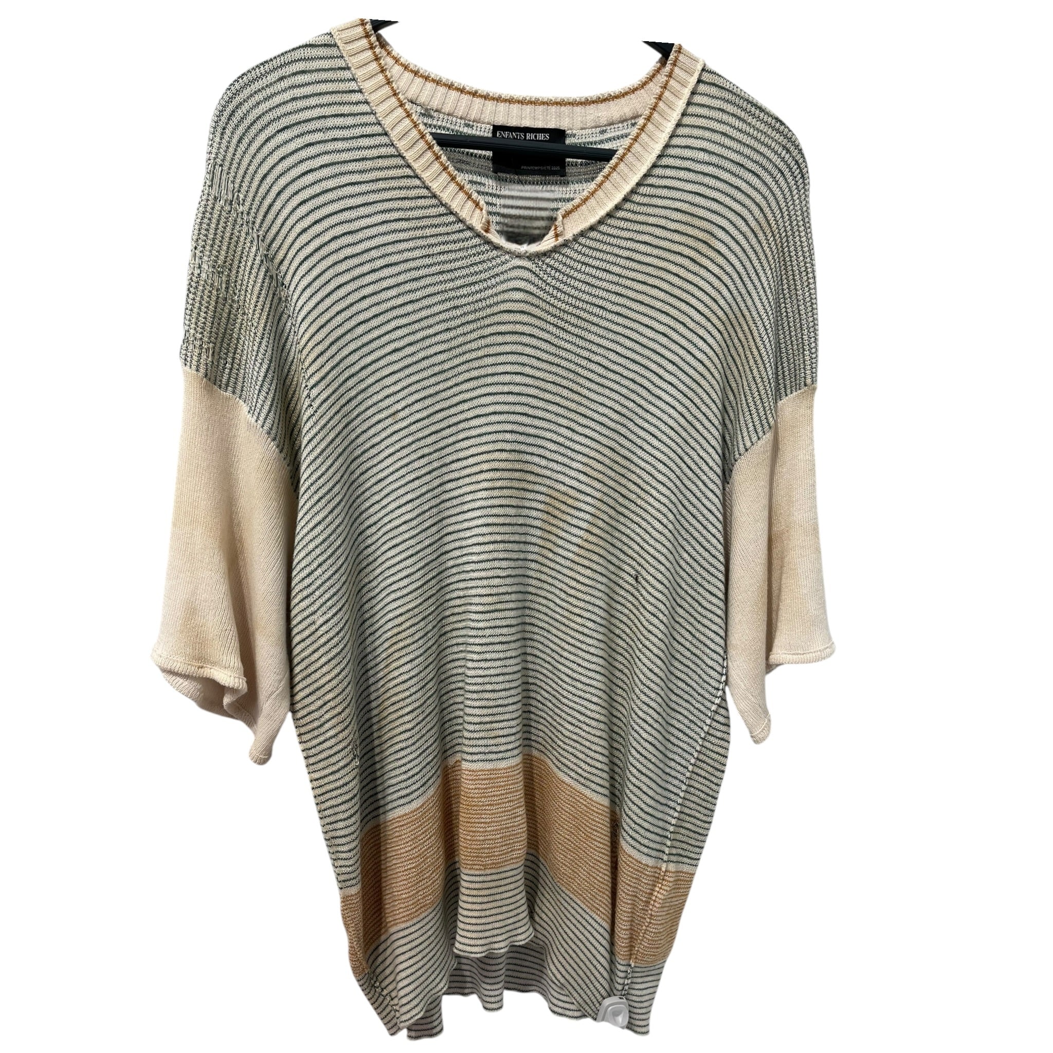 enfants riches deprimes/Cut & Sew/XXL/Stripe/Cotton/GRN/HERE COMES ALICE DISTRESSED view 1