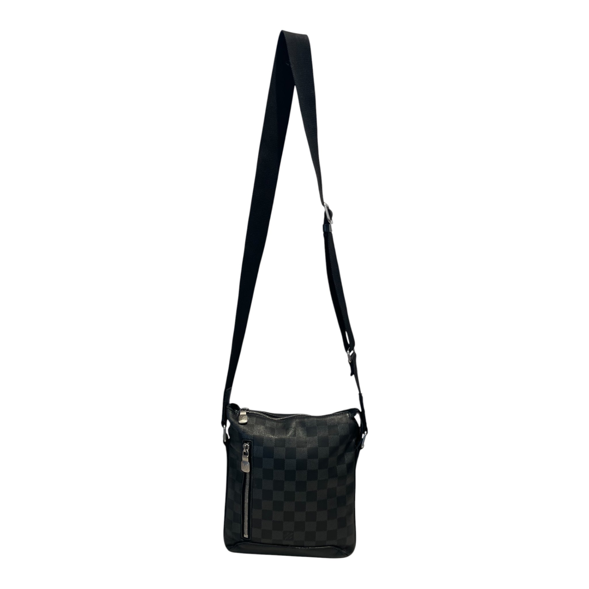 LOUIS VUITTON/Cross Body Bag/Leather/BLK/Damier Infini Discovry view 2