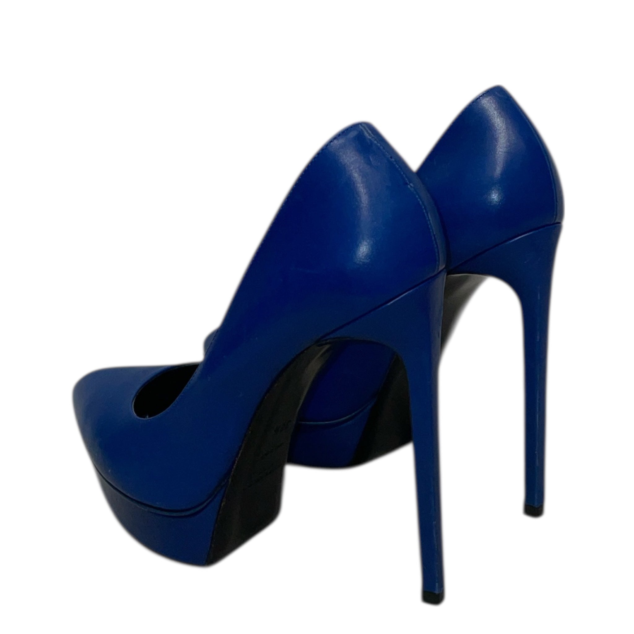 YVES SAINT LAURENT/Heels/EU 38.5/Leather/BLU/Majorelle Janis Pump view 2