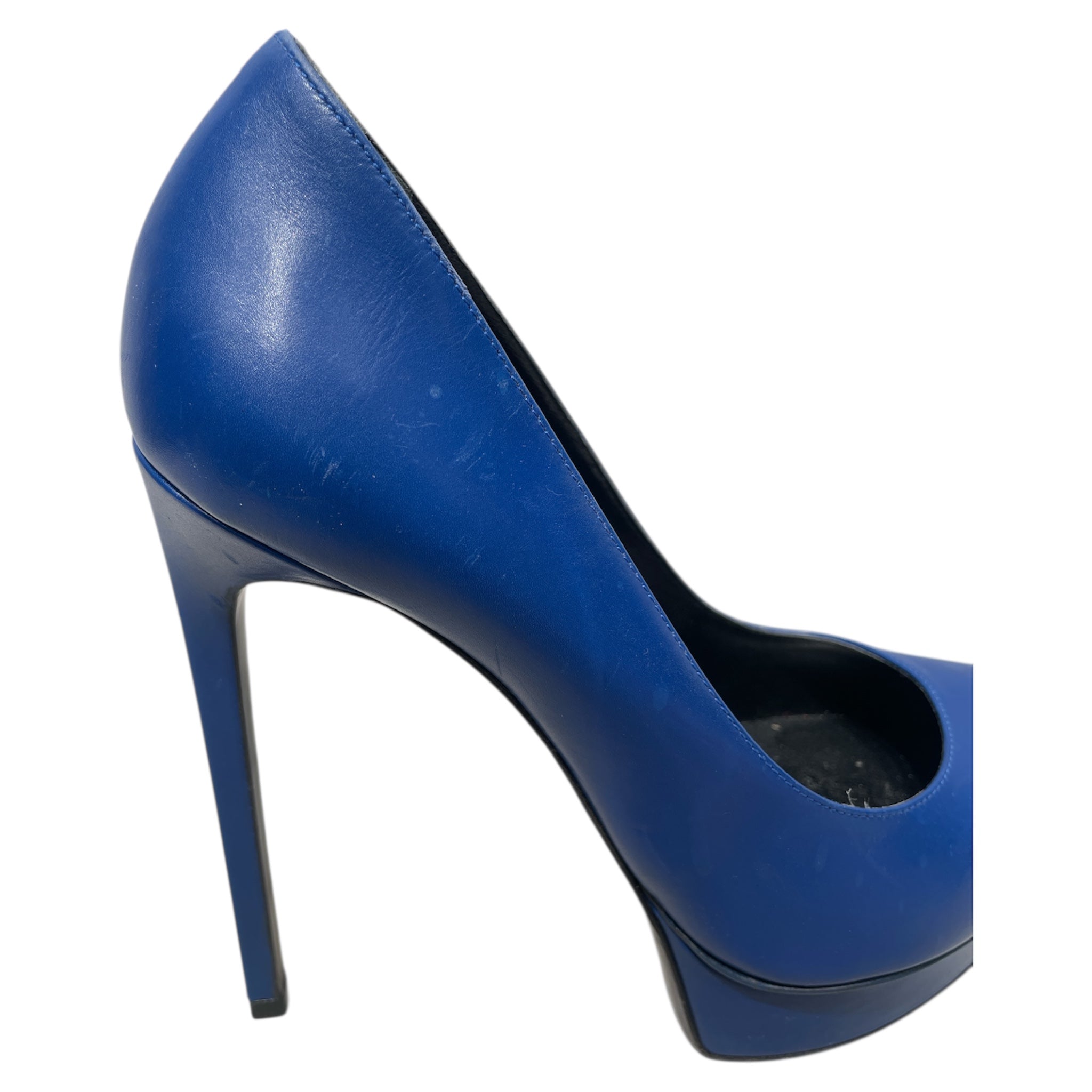 YVES SAINT LAURENT/Heels/EU 38.5/Leather/BLU/Majorelle Janis Pump view 4