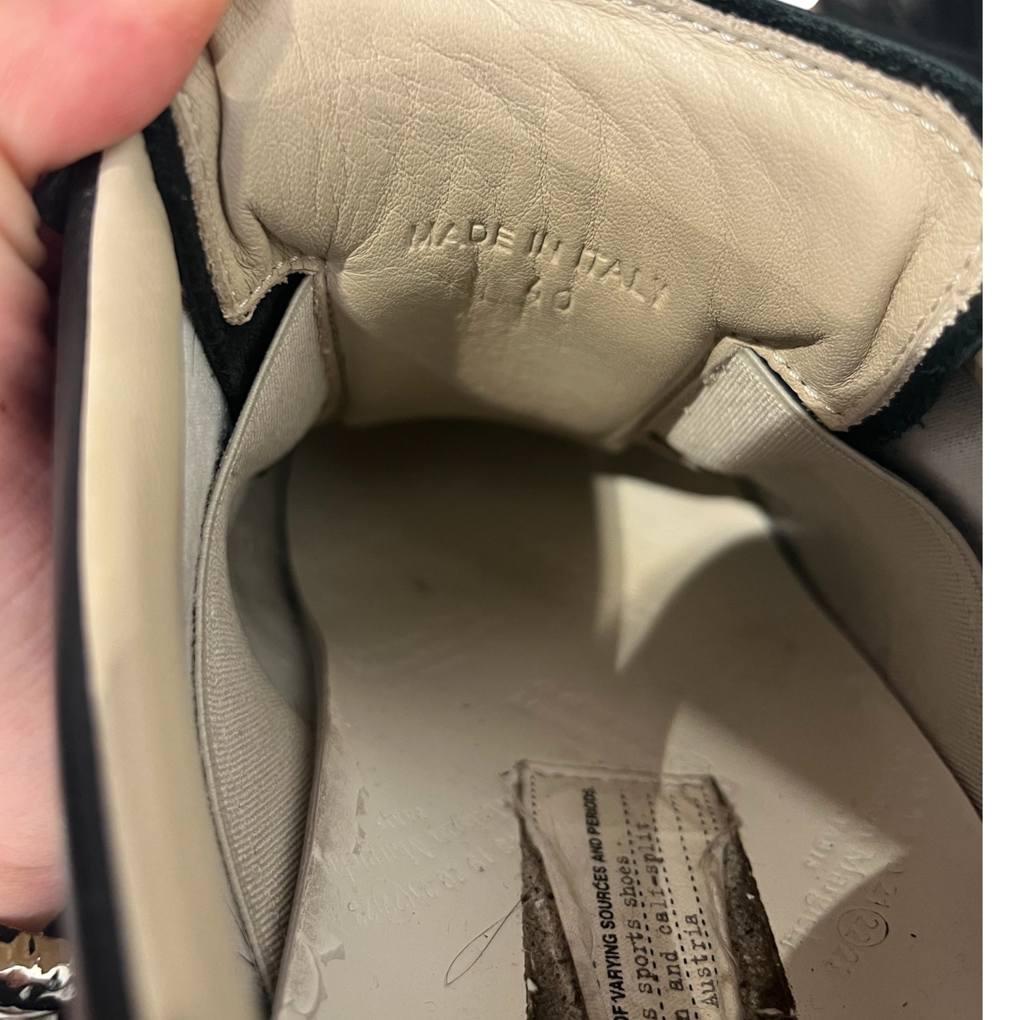 Maison Margiela/Low-Sneakers/US 9/Suede/BLK/REPLICA view 5