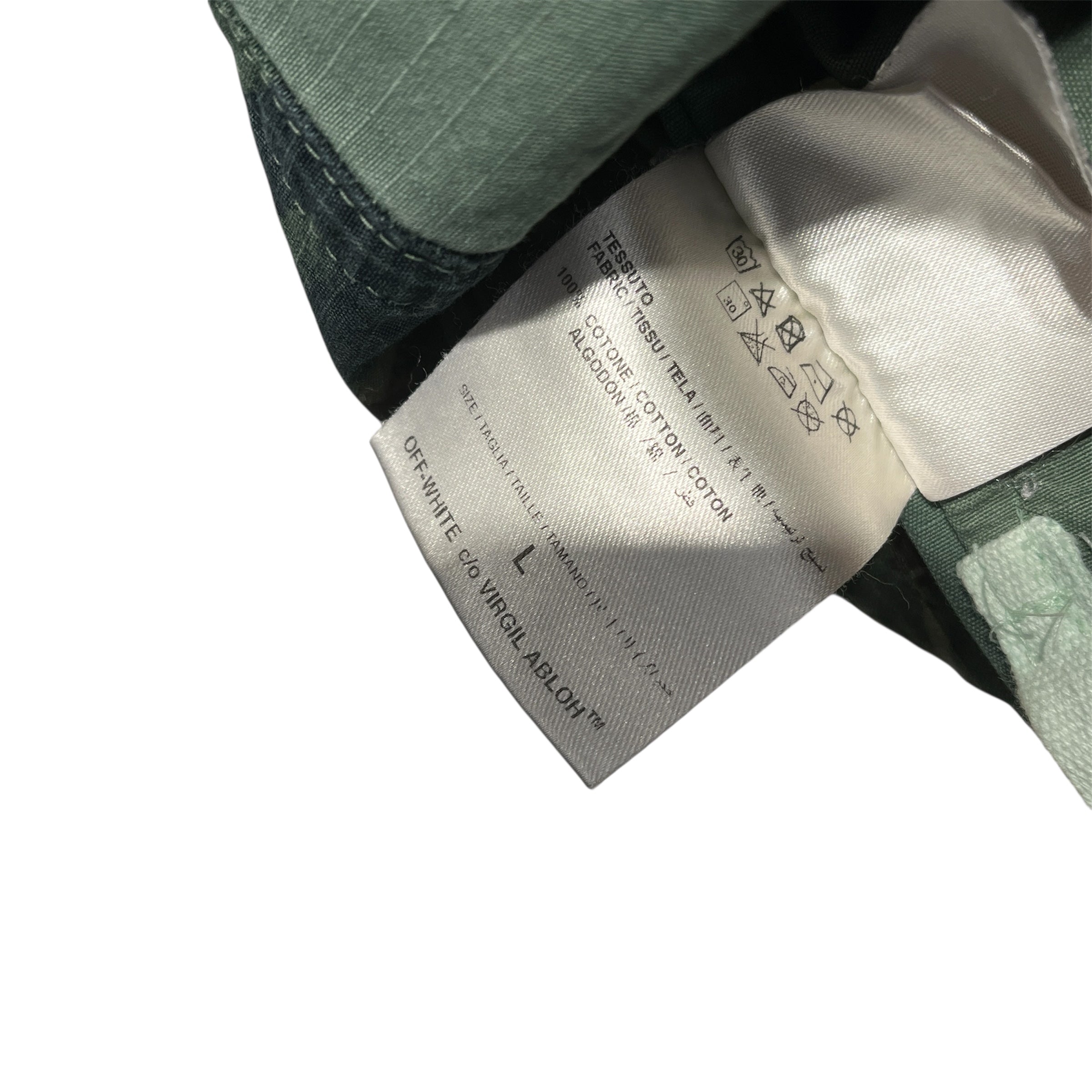OFF-WHITE/Coverall/L/Cotton/GRN/Camouflage/CAMO FIELD JAKET 2 TONE view 5