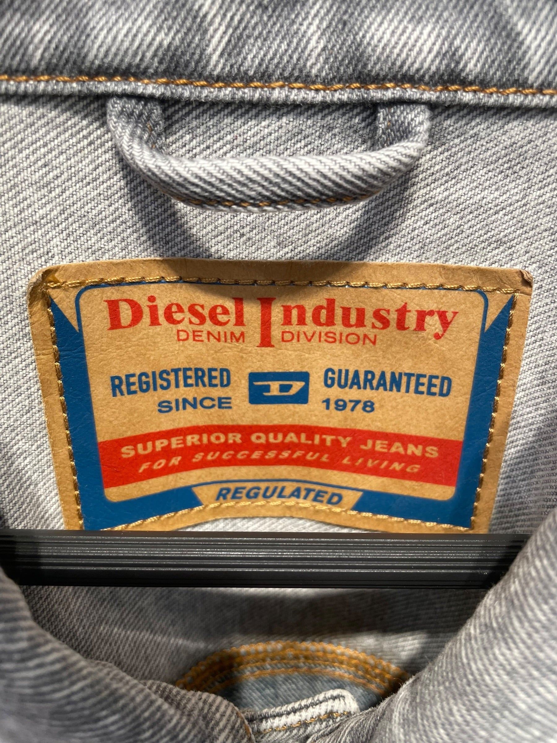 DIESEL/Denim Jkt/L/Cotton/GRY/NWT DENIM JACKET view 3