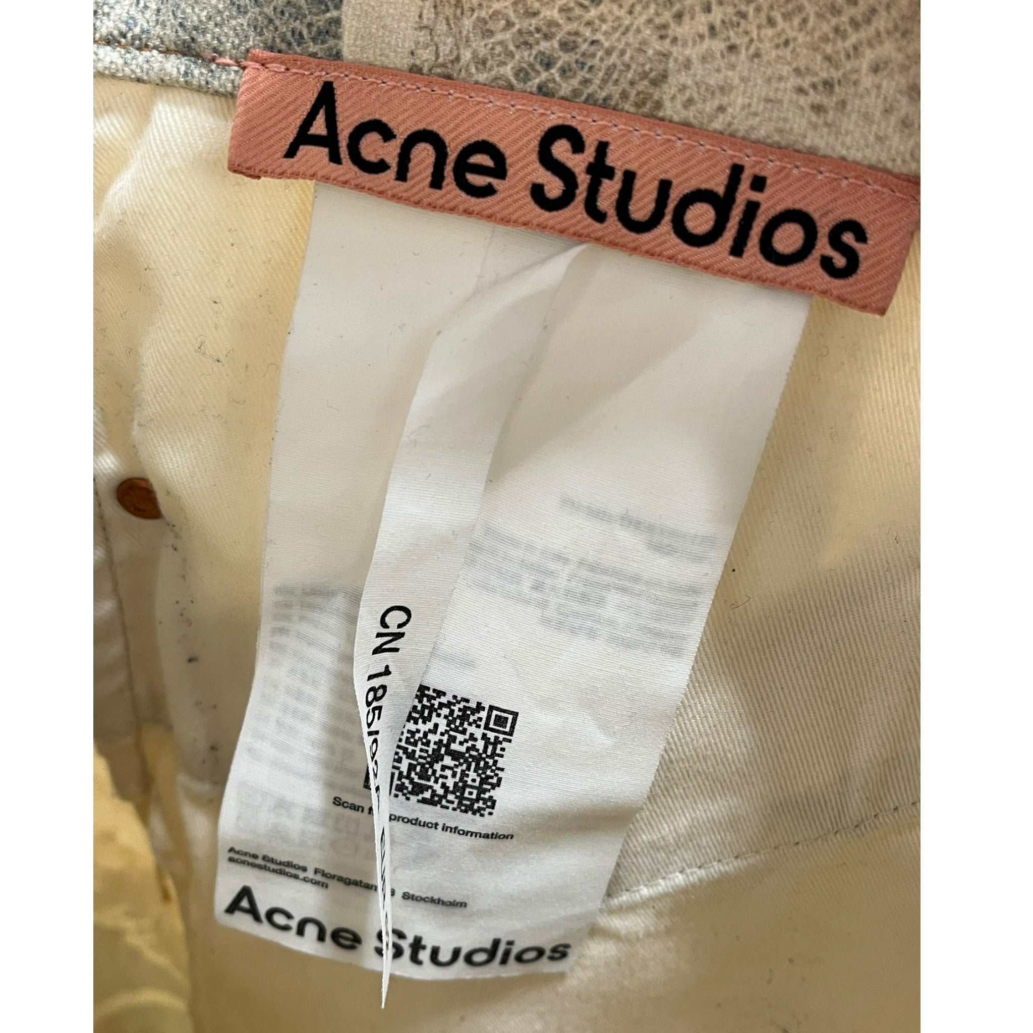 Acne Studios/Pants/52/Cotton/IDG/All Over Print/2006 PEARL TROMPE JEANS view 3