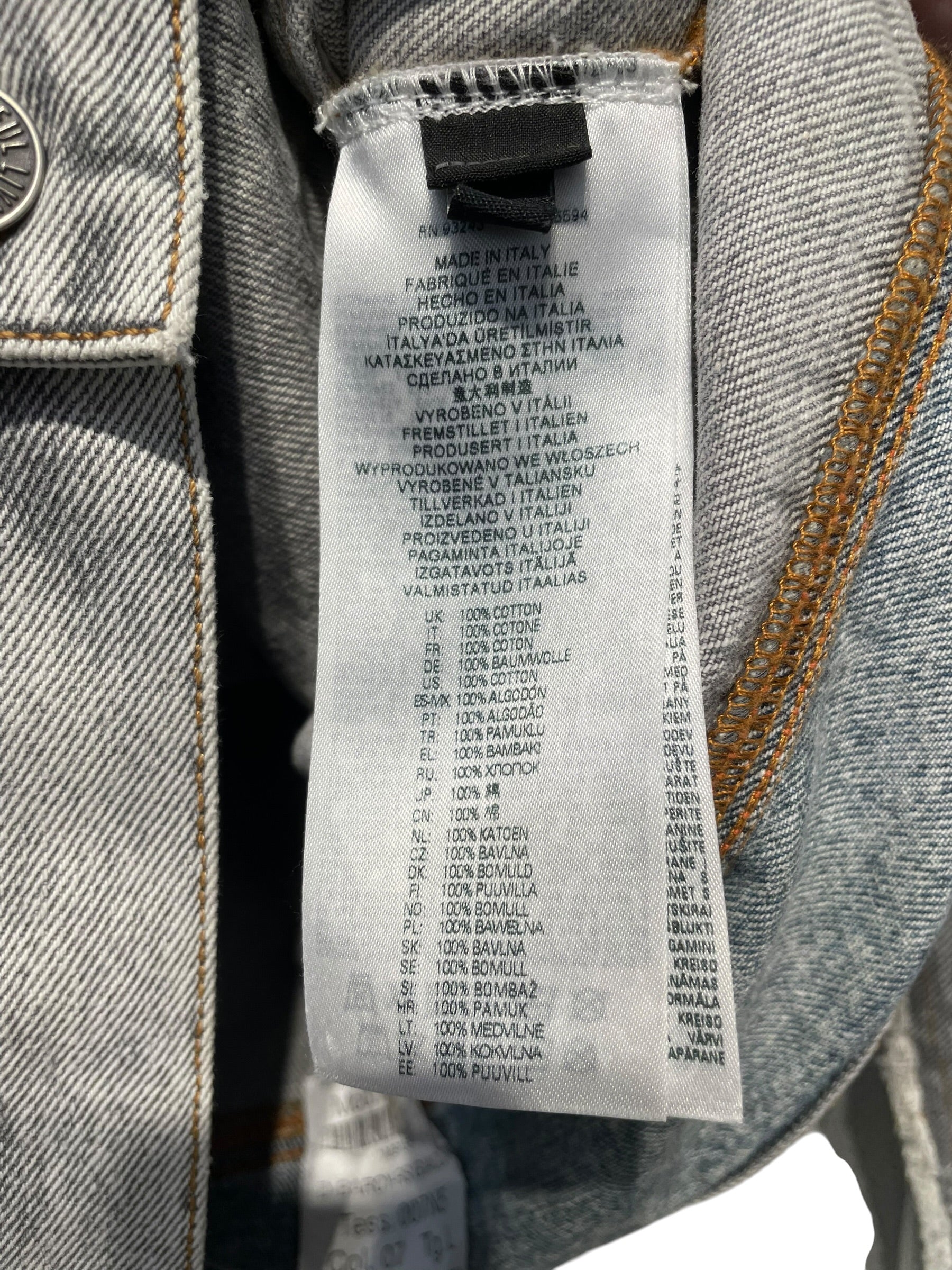 DIESEL/Denim Jkt/L/Cotton/GRY/NWT DENIM JACKET view 4