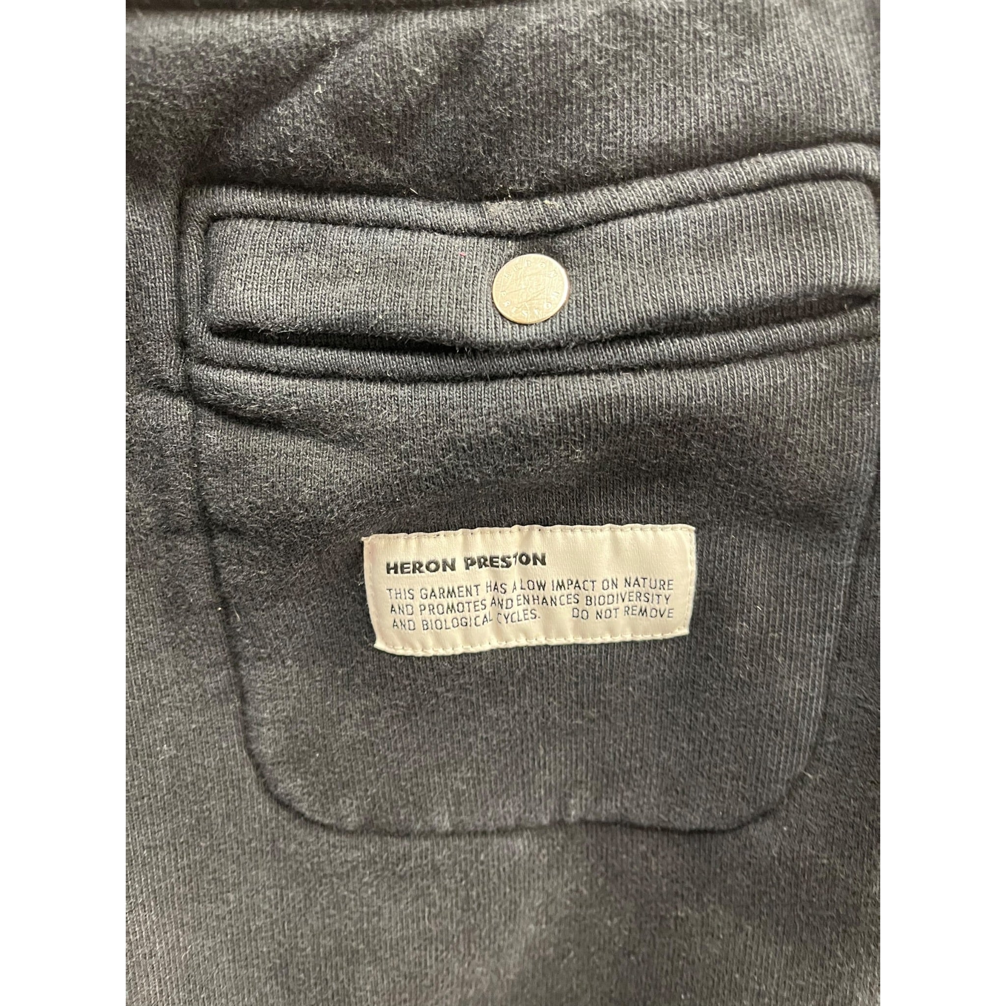 HERON PRESTON/Straight Pants/XL/Cotton/BLK/Joggers/HMCH014F20JER002 view 4